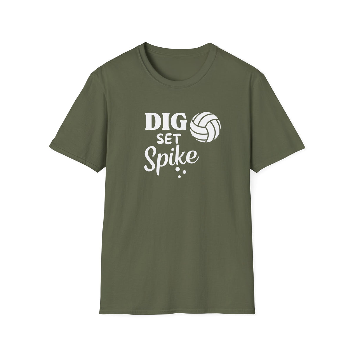 Dig Set Spike - Unisex Softstyle T-Shirt