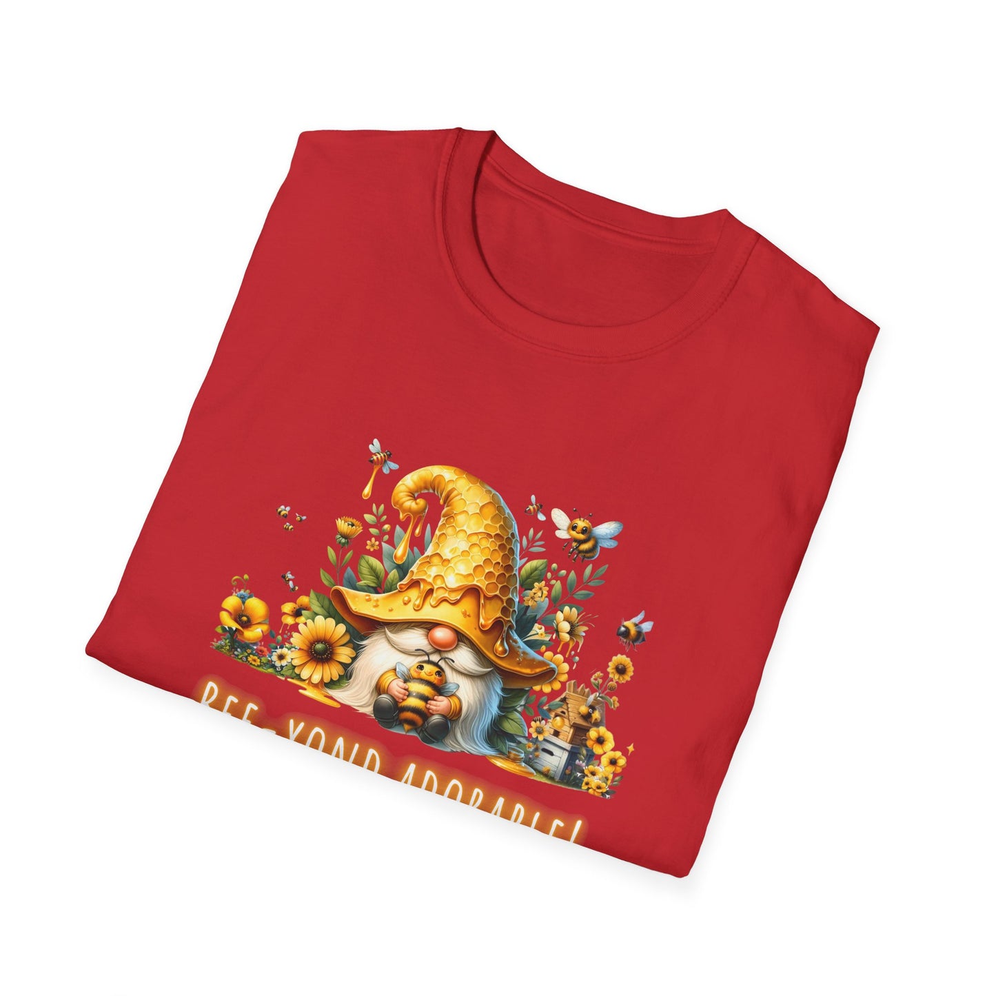 Bee-yond Adorable Gnome - Unisex Softstyle T-Shirt