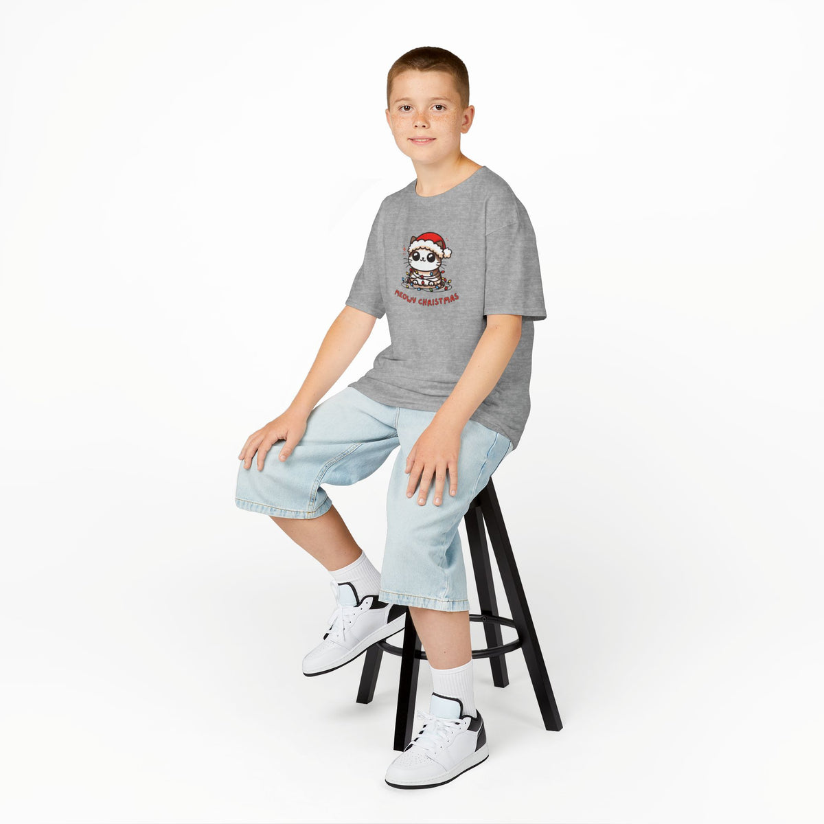 Meowy Christmas - Youth / Kids Heavy Cotton™ Tee