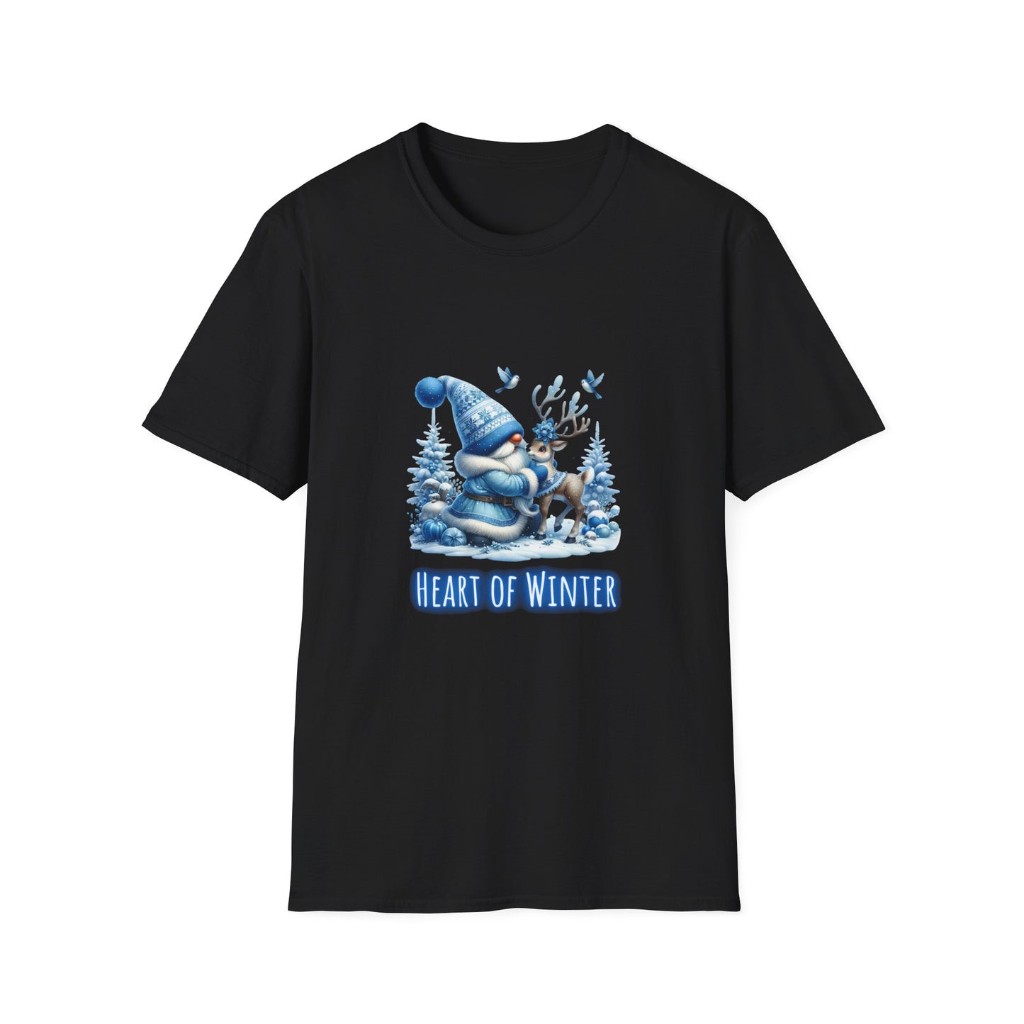 Heart of Winter (gnome) - Christmas- Unisex Softstyle T-Shirt