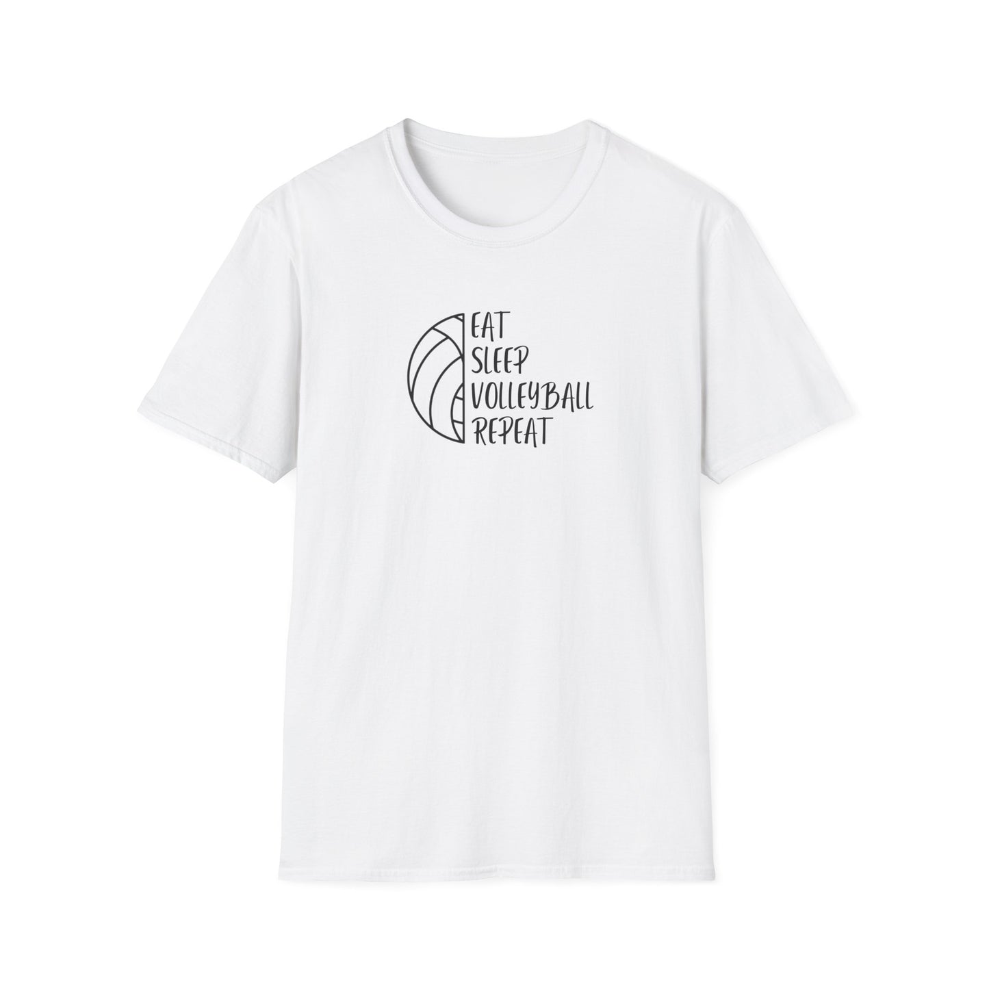 Eat Sleep Volleyball Repeat - Unisex Softstyle T-Shirt