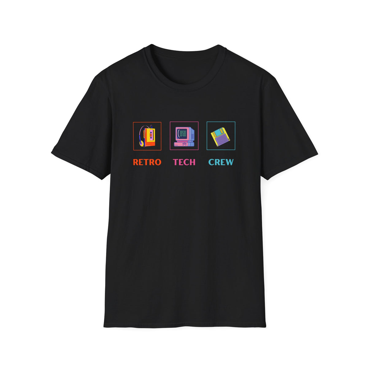 Retro Tech Crew - Unisex Softstyle T-Shirt