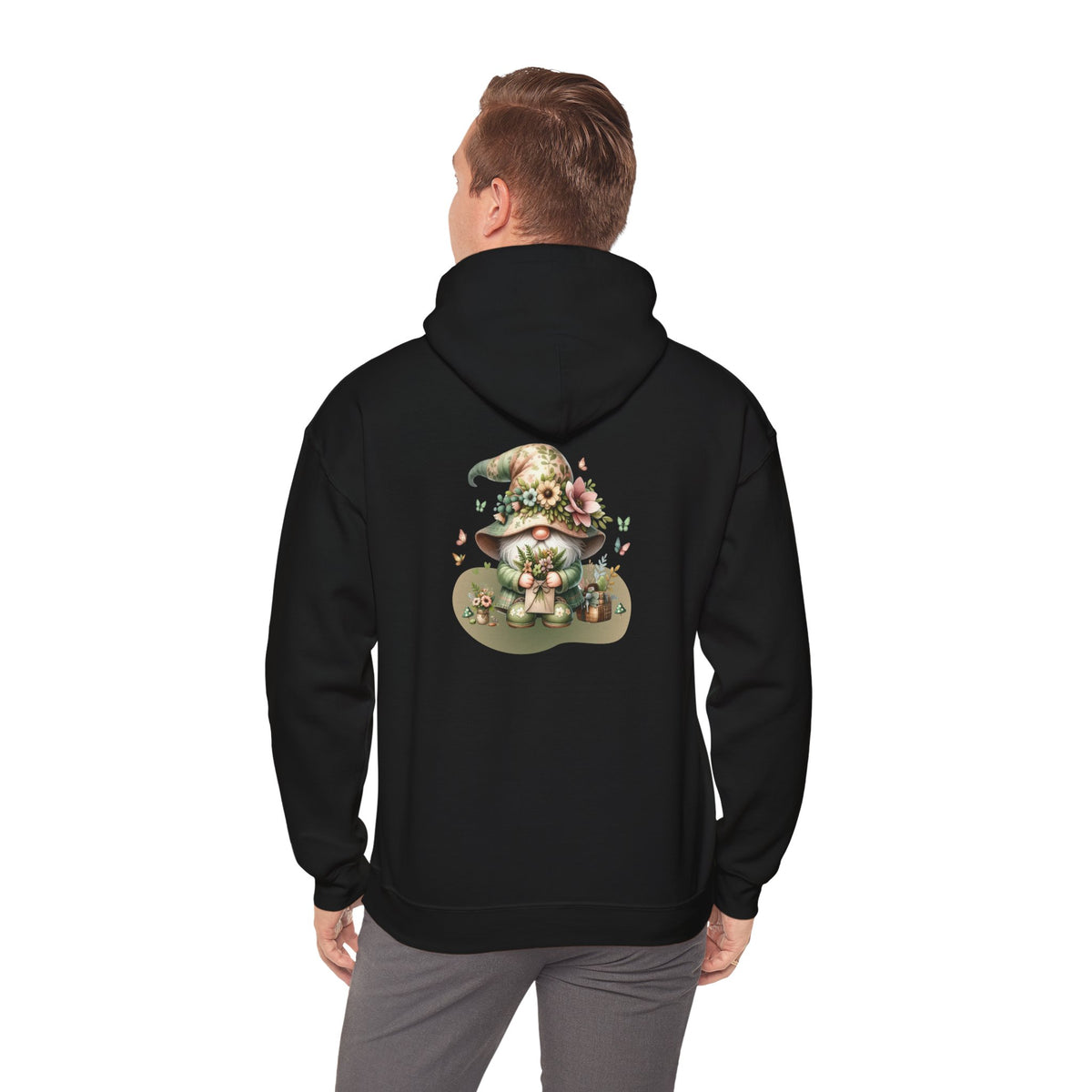 Forest Gnome (printed on back) - Unisex Heavy Blend™ Hooded Sweatshirt