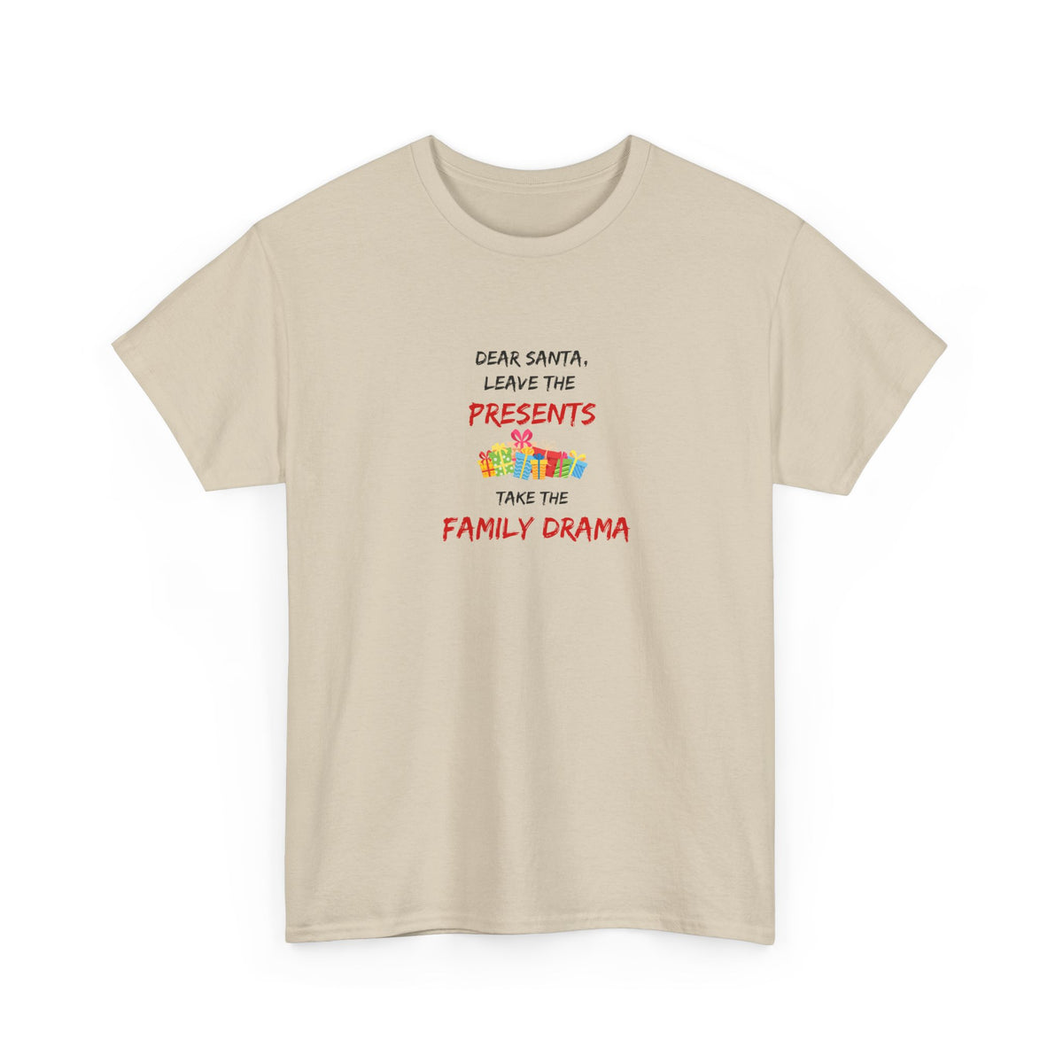 Family Drama - Christmas - Unisex Heavy Cotton Tee