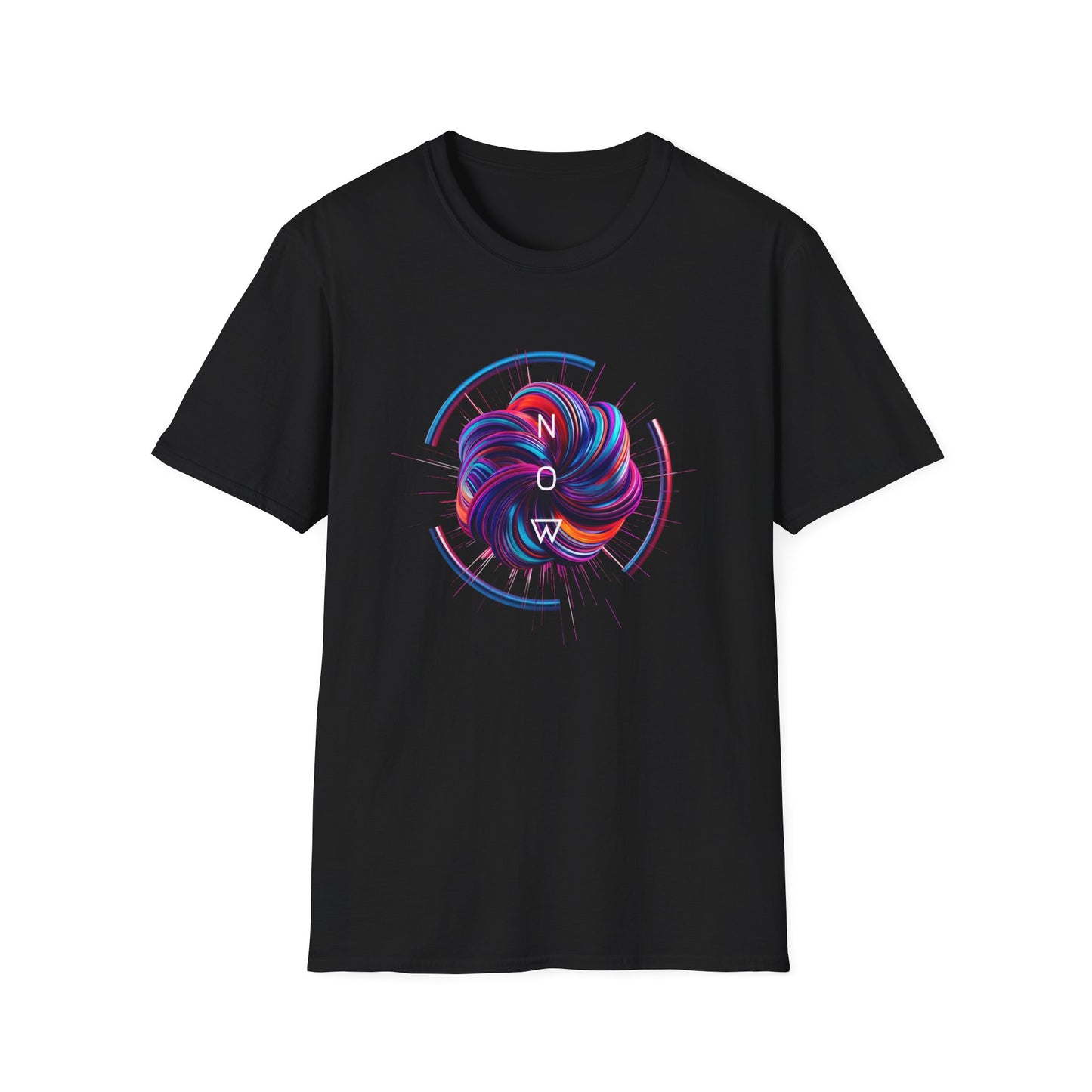 Now (swirl) - Unisex Softstyle T-Shirt