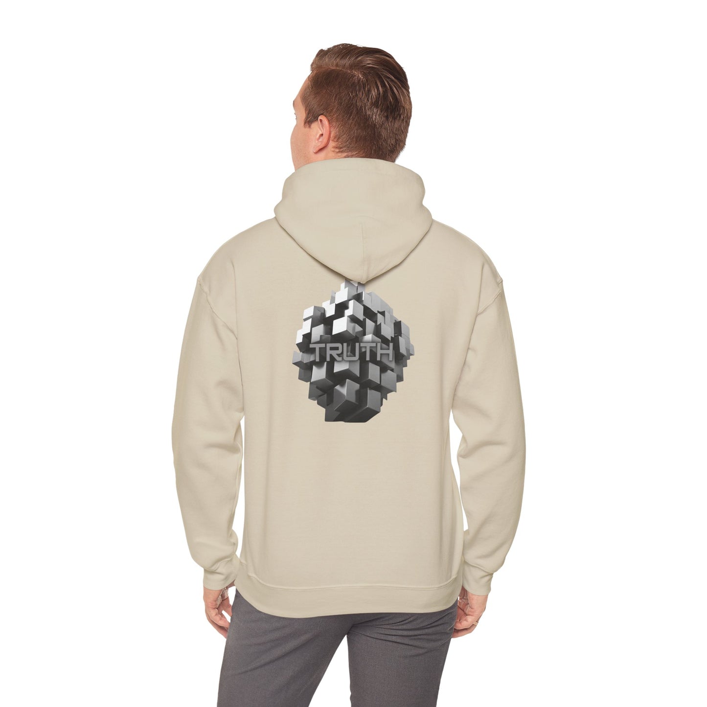 Truth (printed on back) - Statement Graphic - Unisex Heavy Blend™ Hooded Sweatshirt