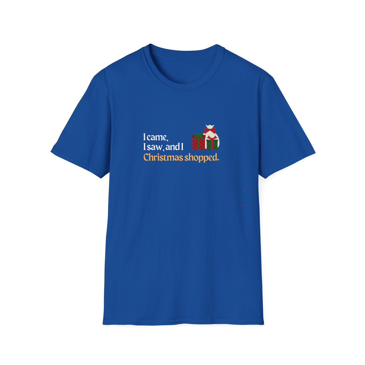I came, I saw, I Christmas Shopped - Unisex Softstyle T-Shirt