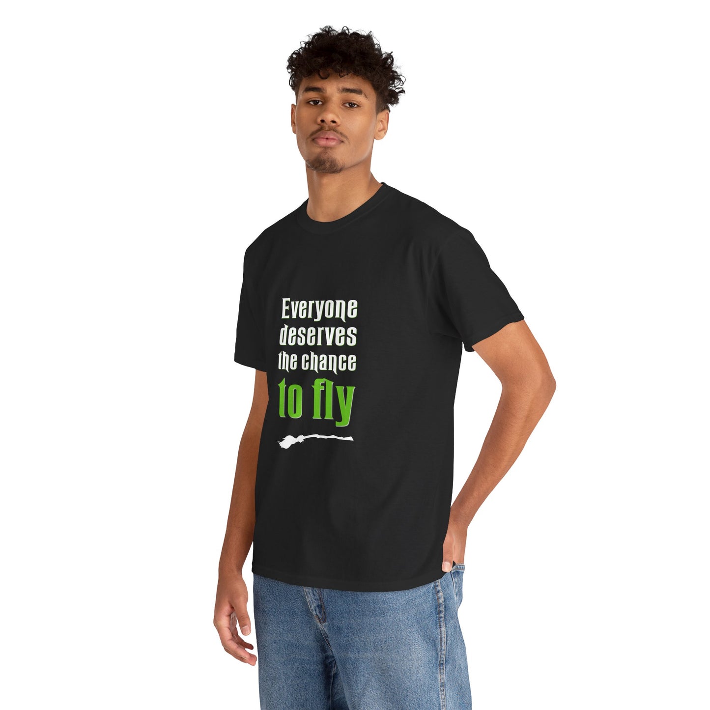 Everyone deserves a chance to fly (Wicked) - Unisex Heavy Cotton Tee