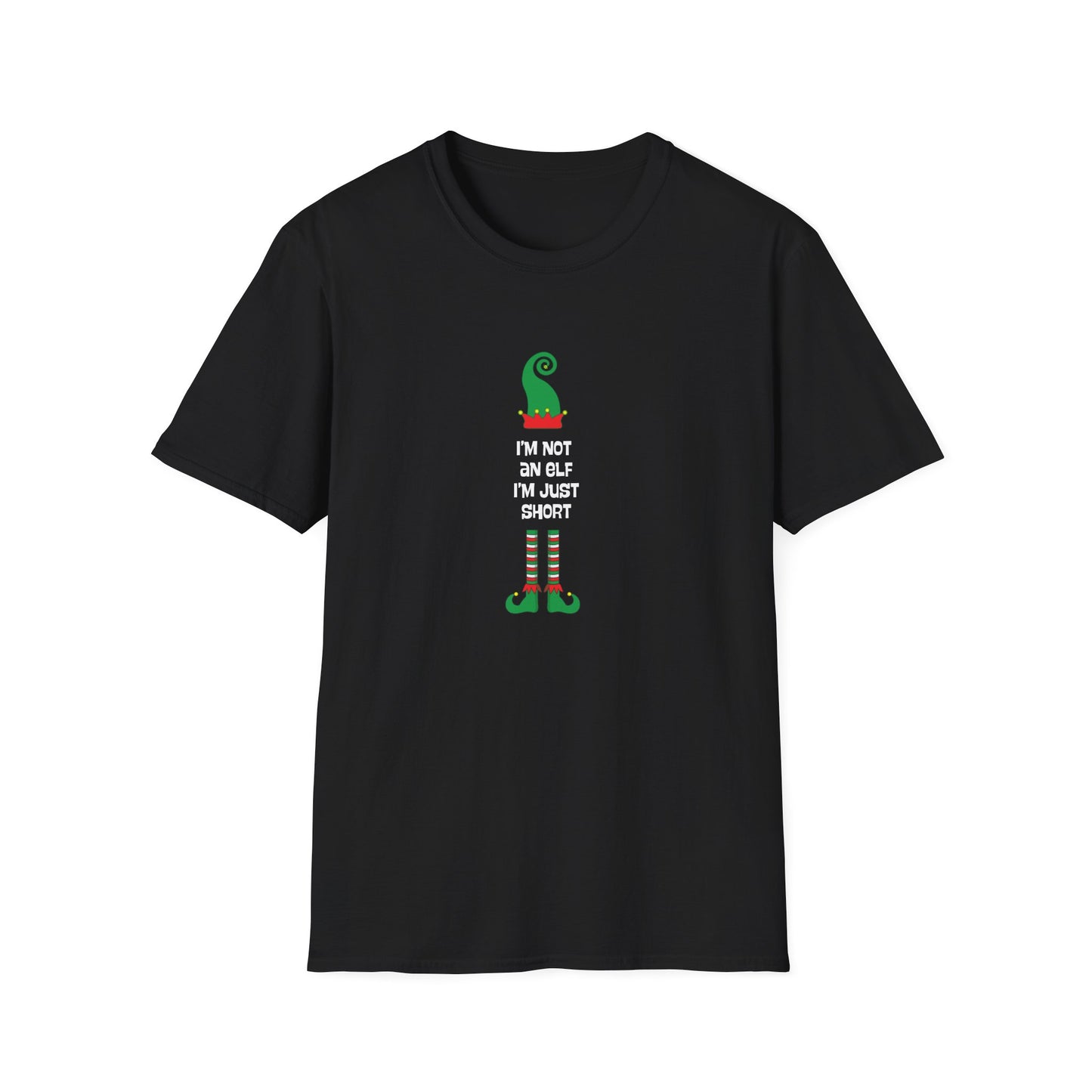 I'm not an elf, I'm just short - Unisex Softstyle T-Shirt