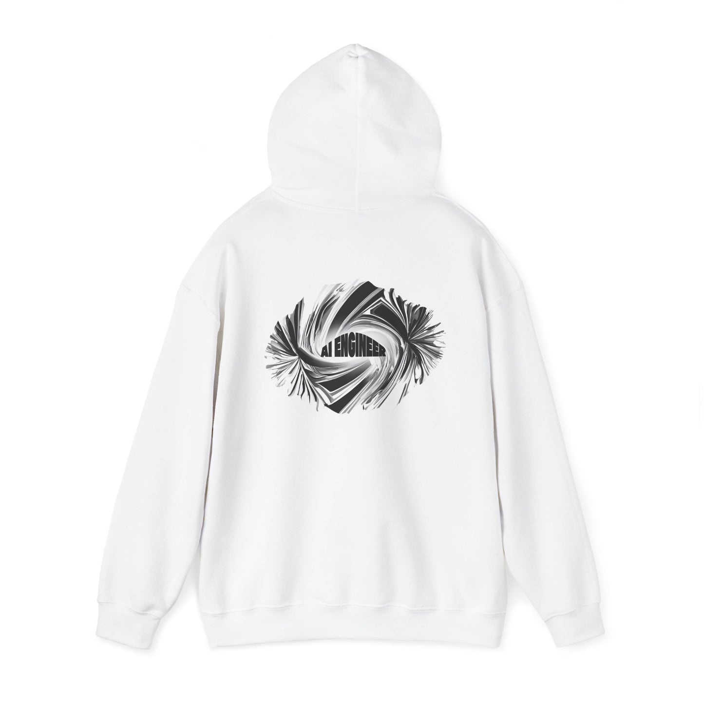 AI Engineer (printed on back) - Modern Vibes - Unisex Heavy Blend™ Hooded Sweatshirt