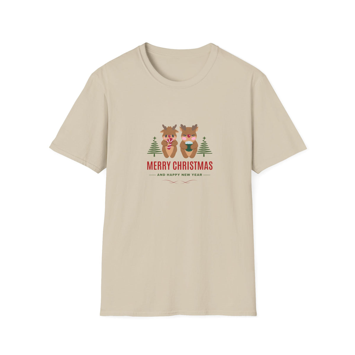 Reindeer Christmas - Unisex Softstyle T-Shirt