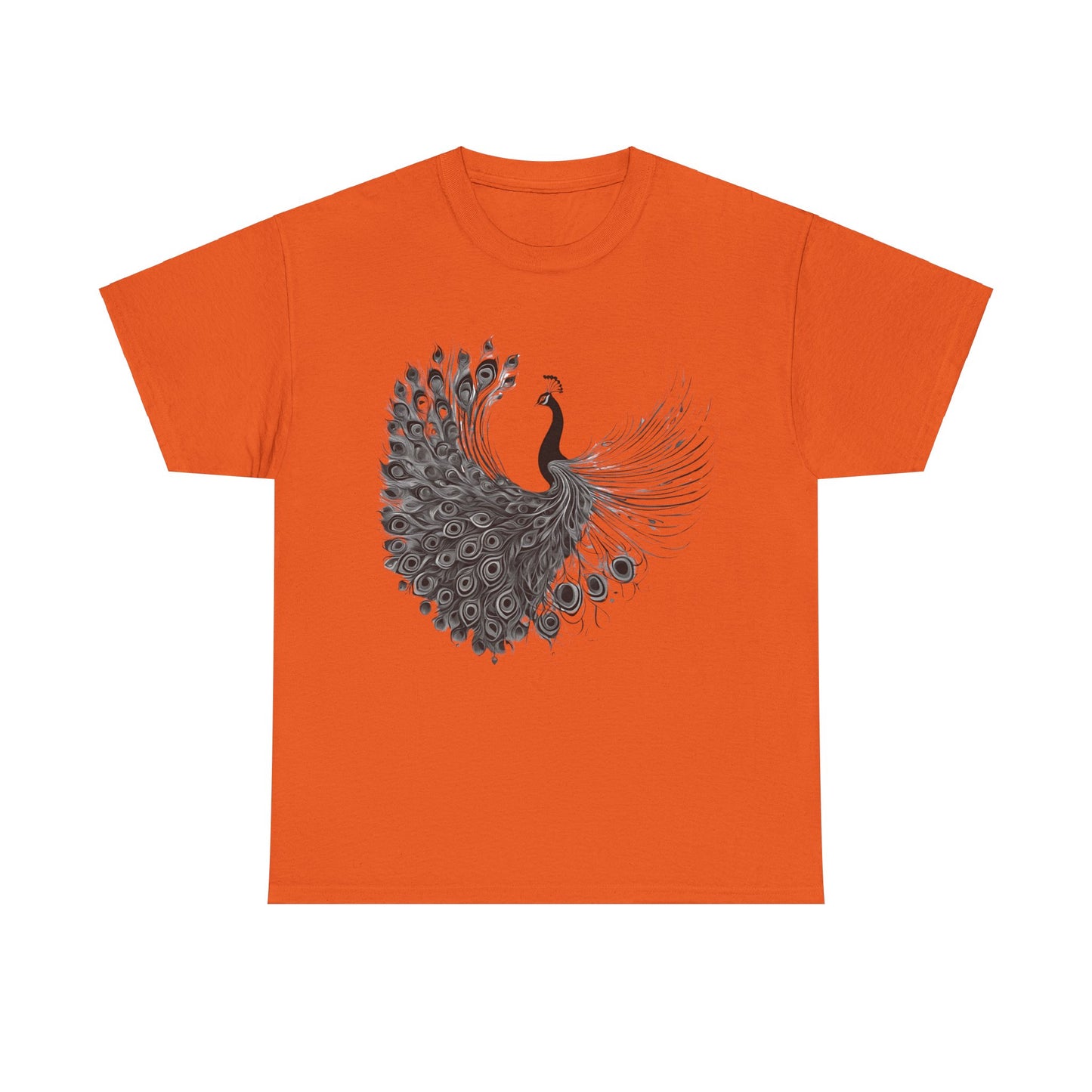 Peacock - Statement Graphic - Unisex Heavy Cotton Tee