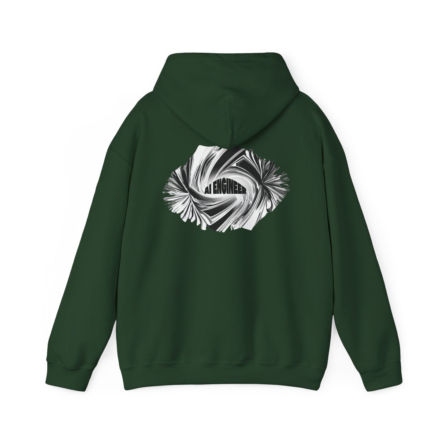 AI Engineer (printed on back) - Modern Vibes - Unisex Heavy Blend™ Hooded Sweatshirt