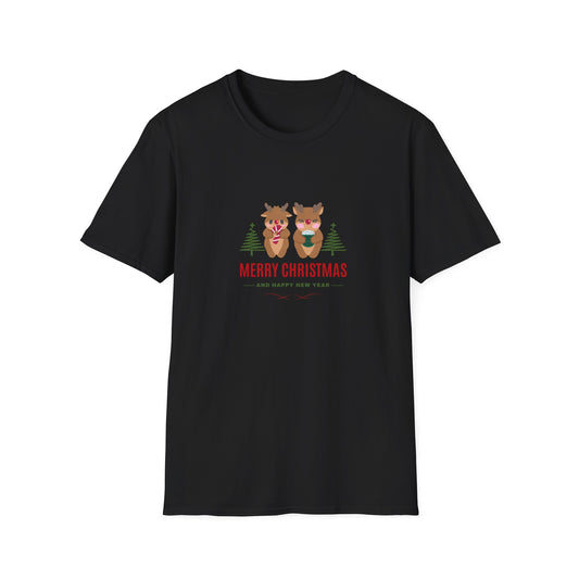 Reindeer Christmas - Unisex Softstyle T-Shirt