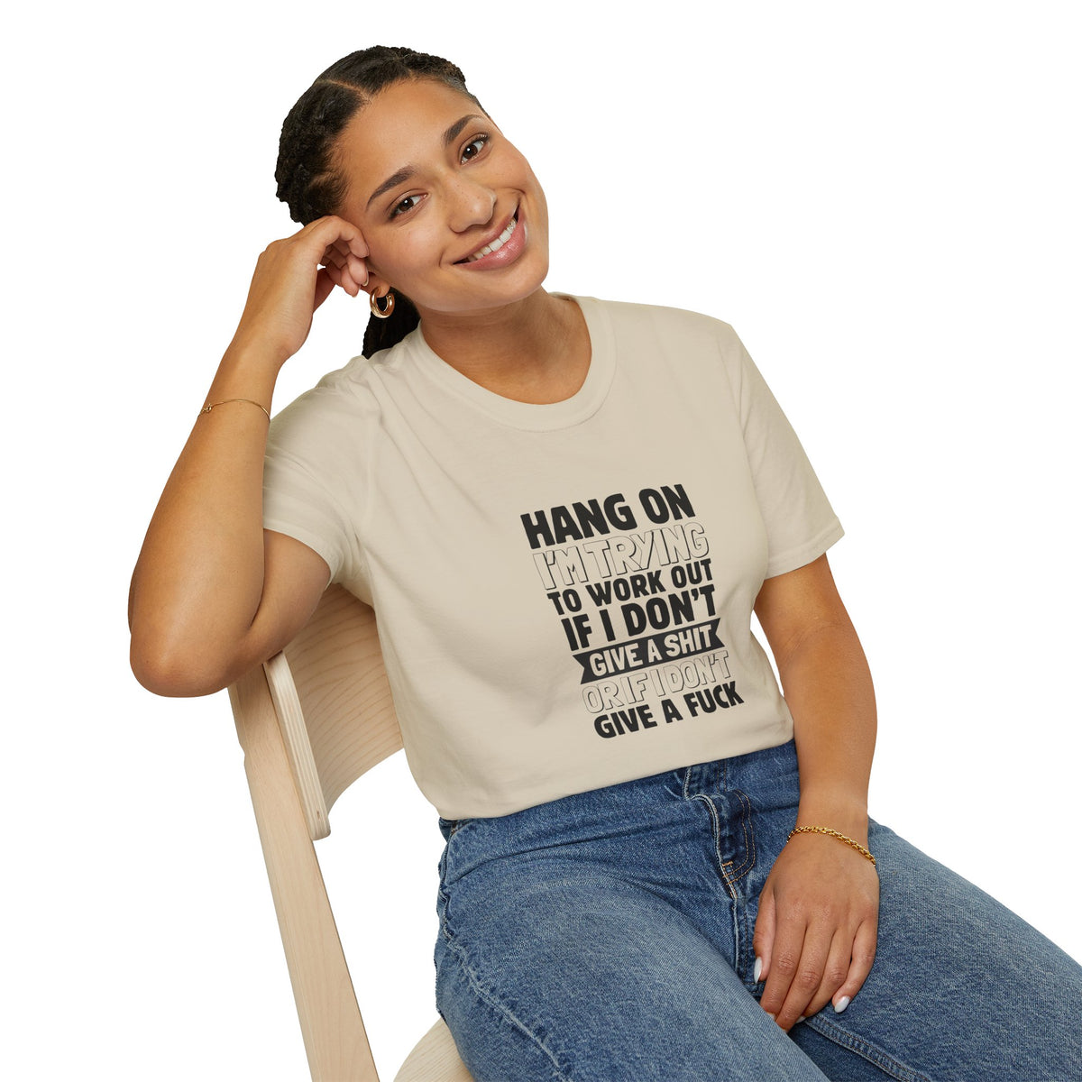 Don't give a sh*t - Unisex Softstyle T-Shirt
