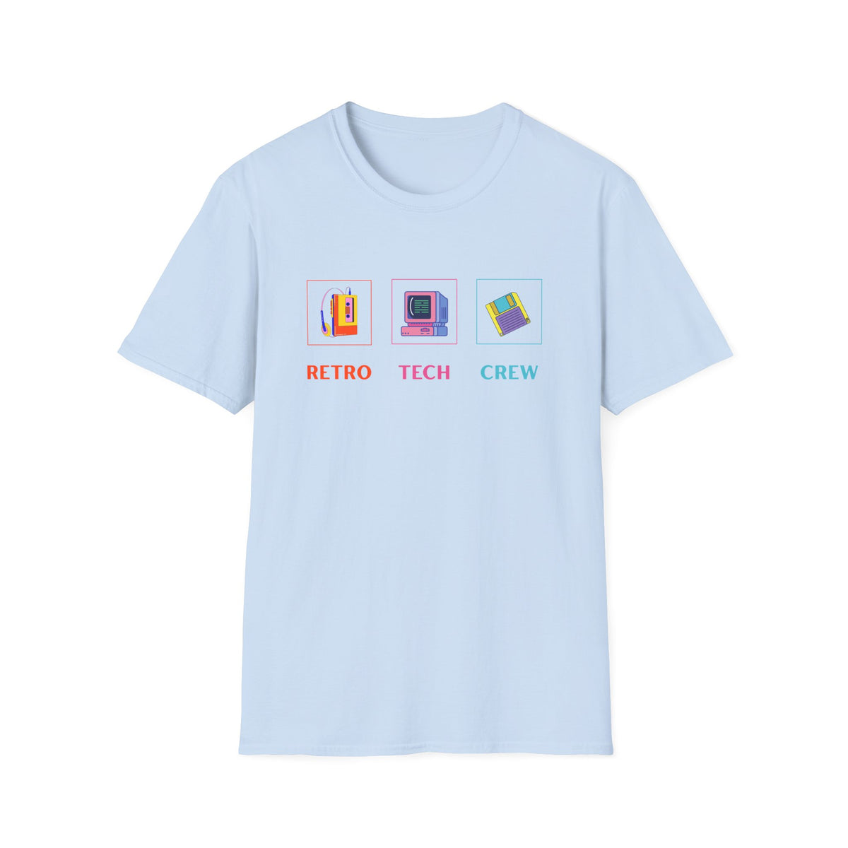 Retro Tech Crew - Unisex Softstyle T-Shirt
