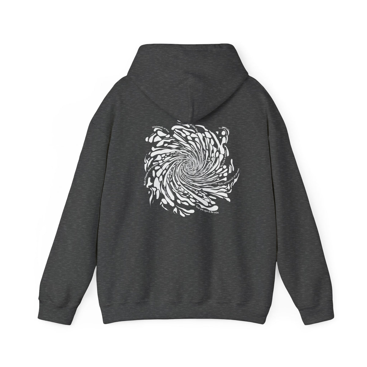 Firework Swirl Statements (printed on back) - Modern Vibes - Unisex Heavy Blend™ Hooded Sweatshirt