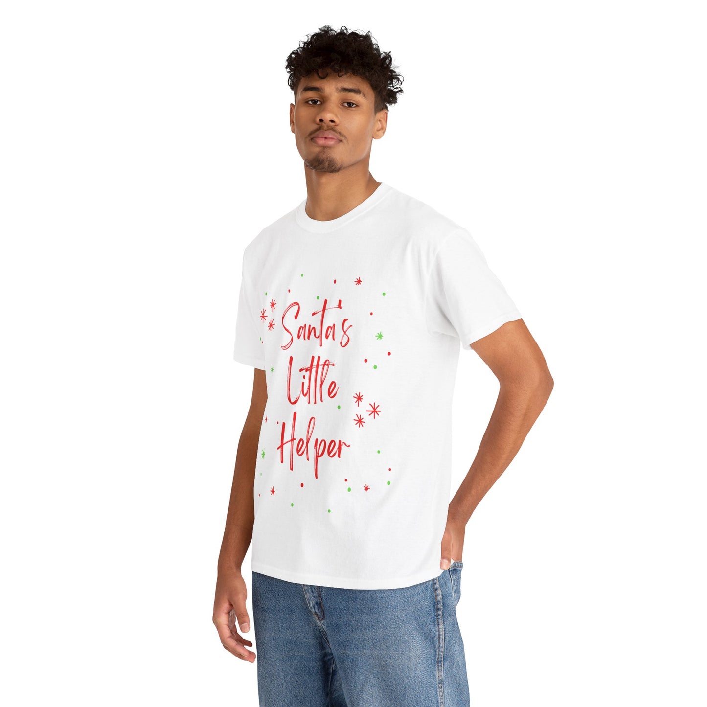 Santa's little helper Christmas - Unisex Heavy Cotton Tee