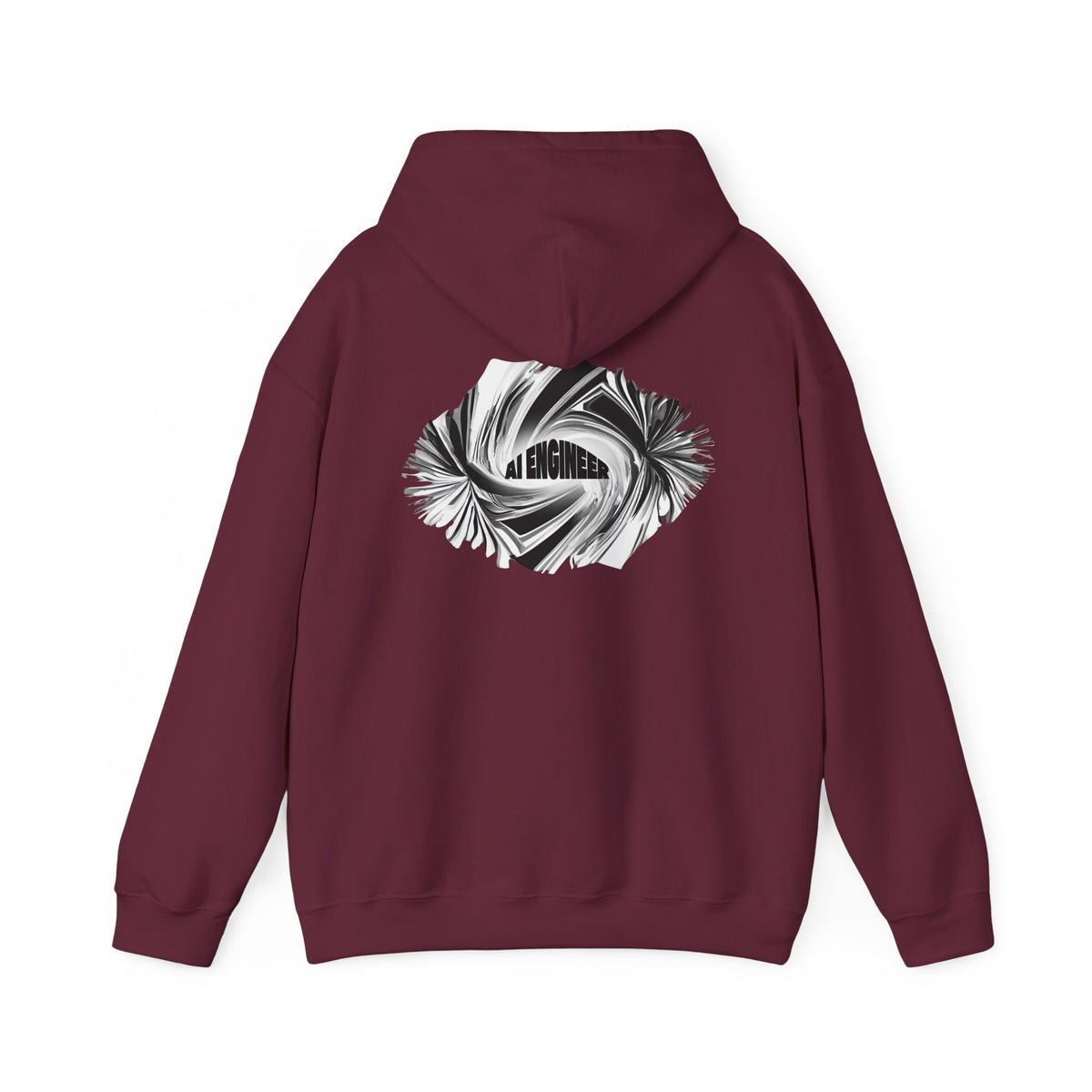 AI Engineer (printed on back) - Modern Vibes - Unisex Heavy Blend™ Hooded Sweatshirt