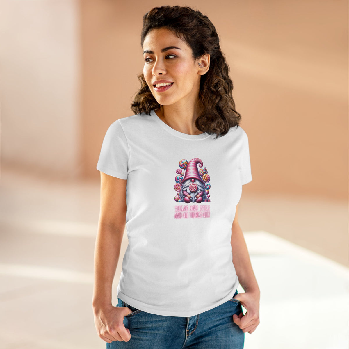 Sugar & Spice and all things nice - Gnomes - Women's Midweight Cotton Tee