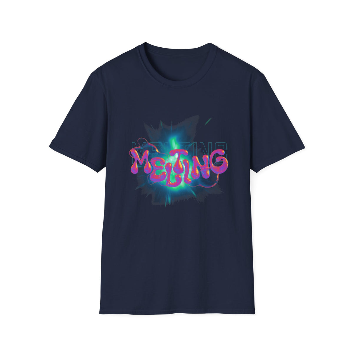 Melting Graphic (pink) - Unisex Softstyle T-Shirt
