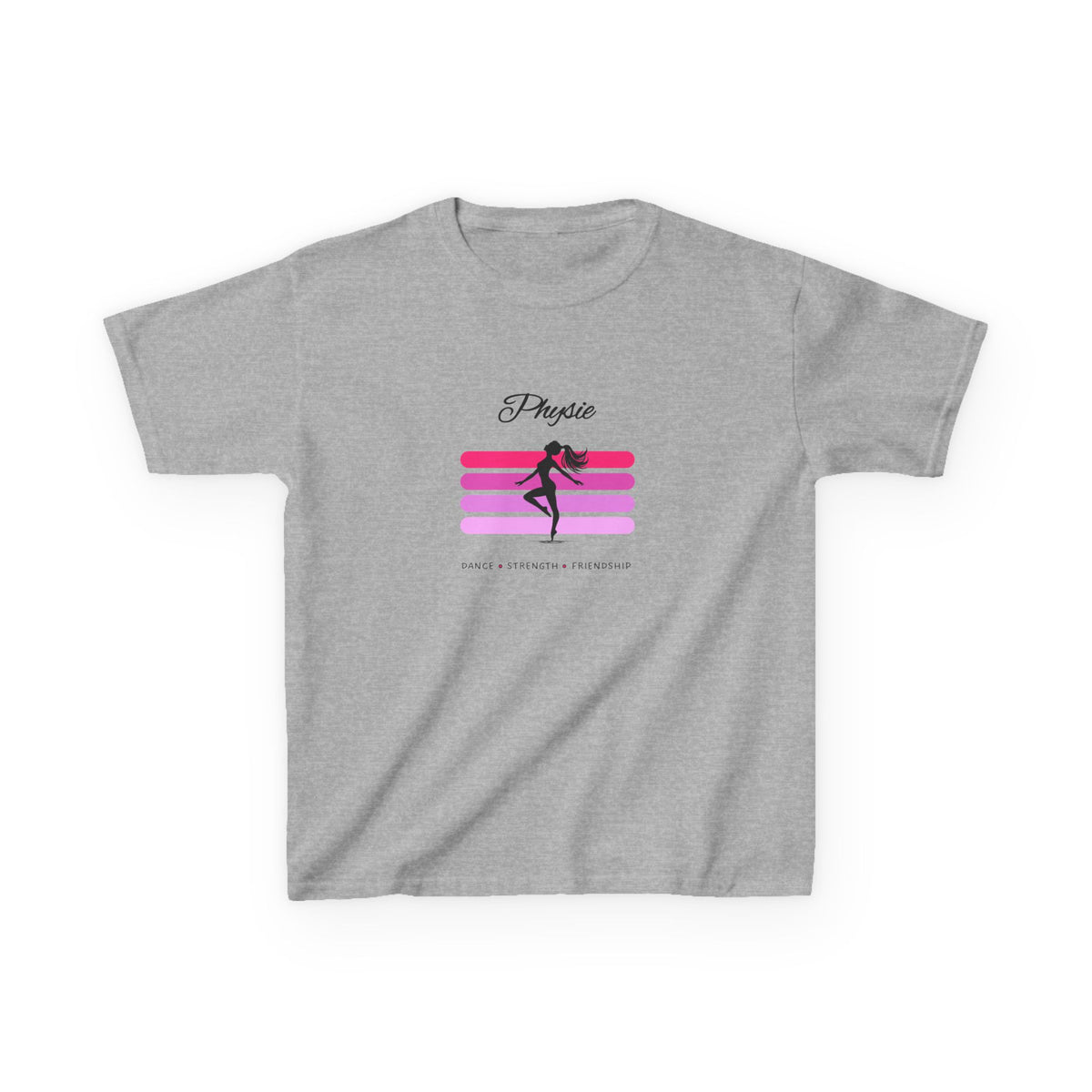 Physie. Dance. Strength. Friendship (pink) - Youth / Kids Heavy Cotton™ Tee