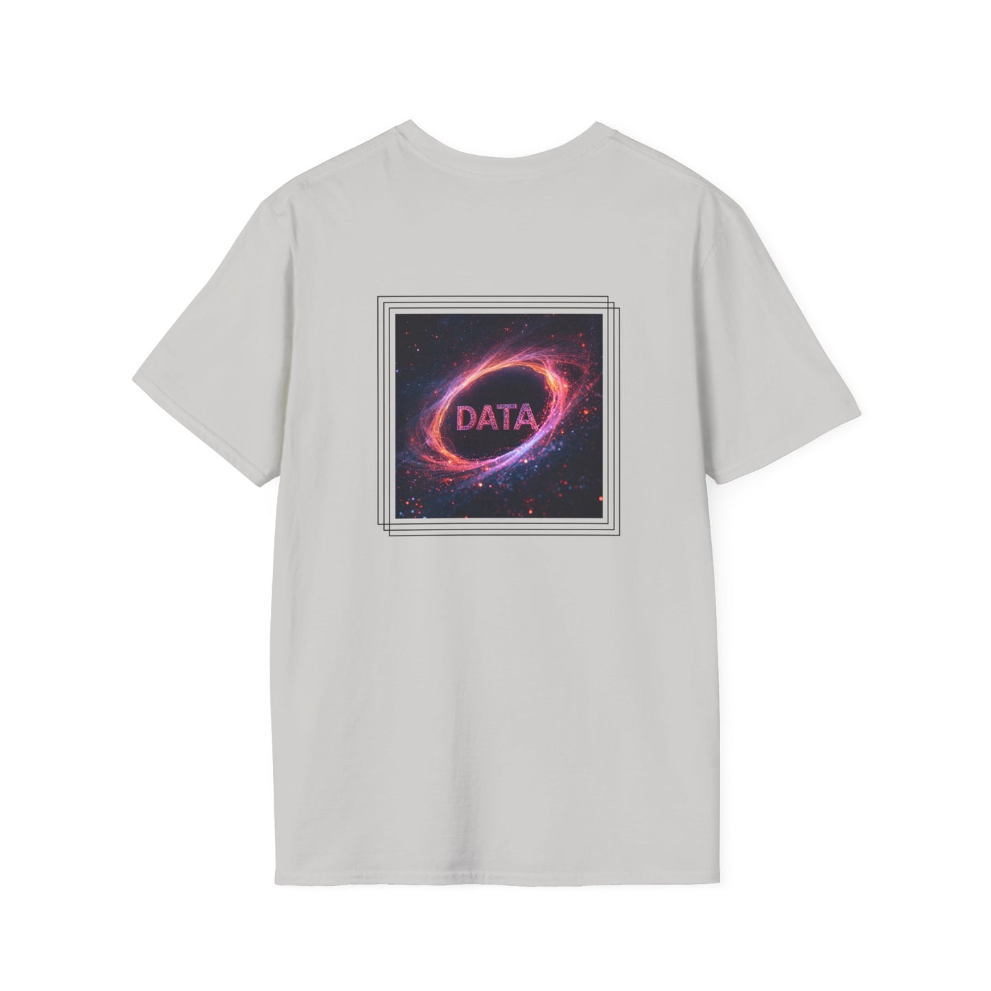 Data flare (printed on back) - Unisex Softstyle T-Shirt