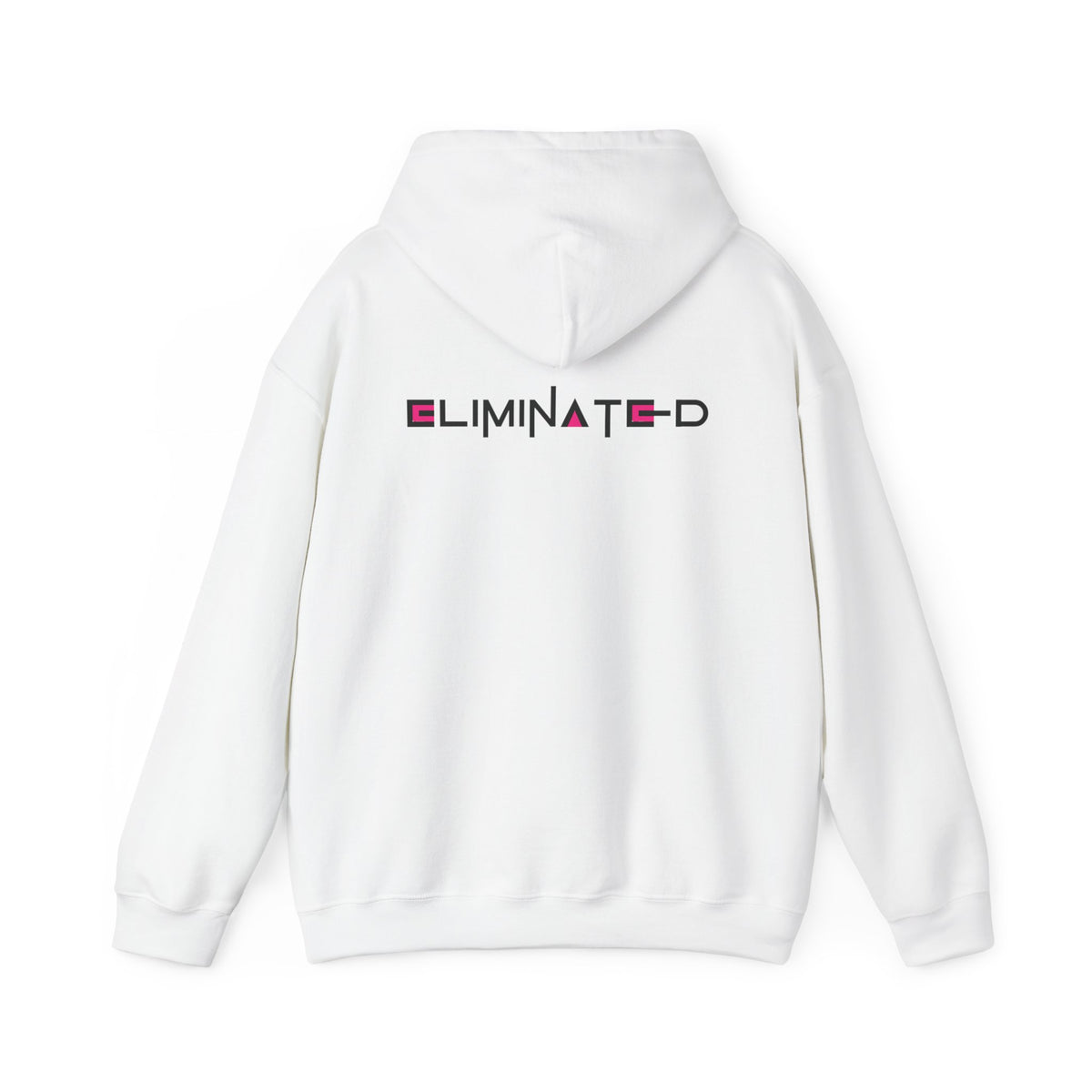 Eliminated (Squid Games) (printed on back) - Modern Vibes - Unisex Heavy Blend™ Hooded Sweatshirt