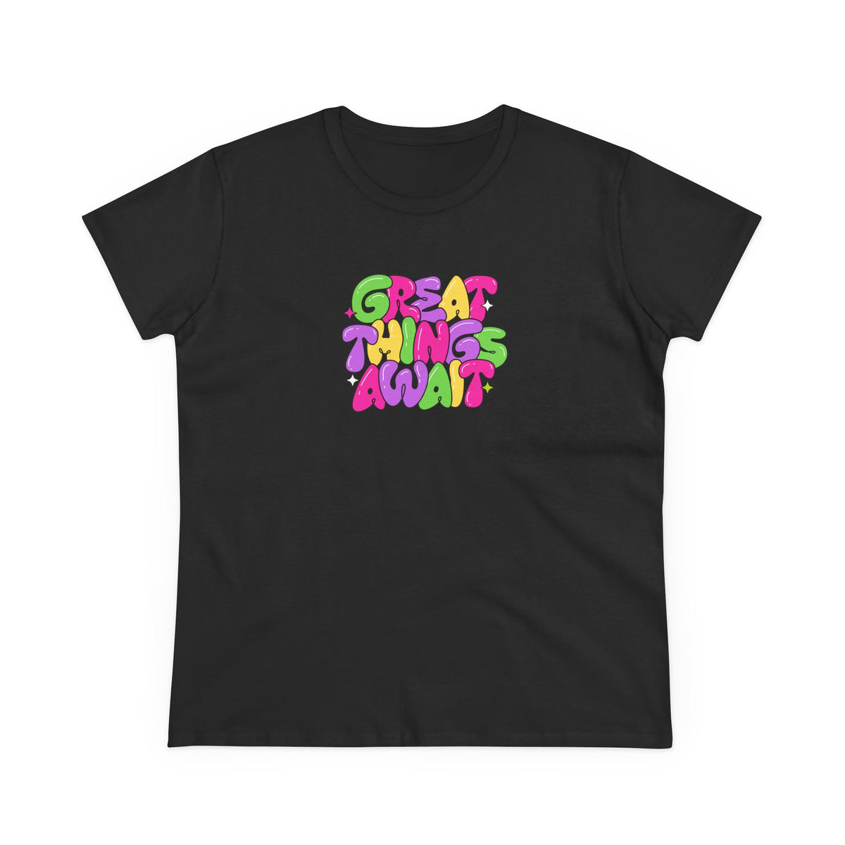 Great things await - Women's Midweight Cotton Tee