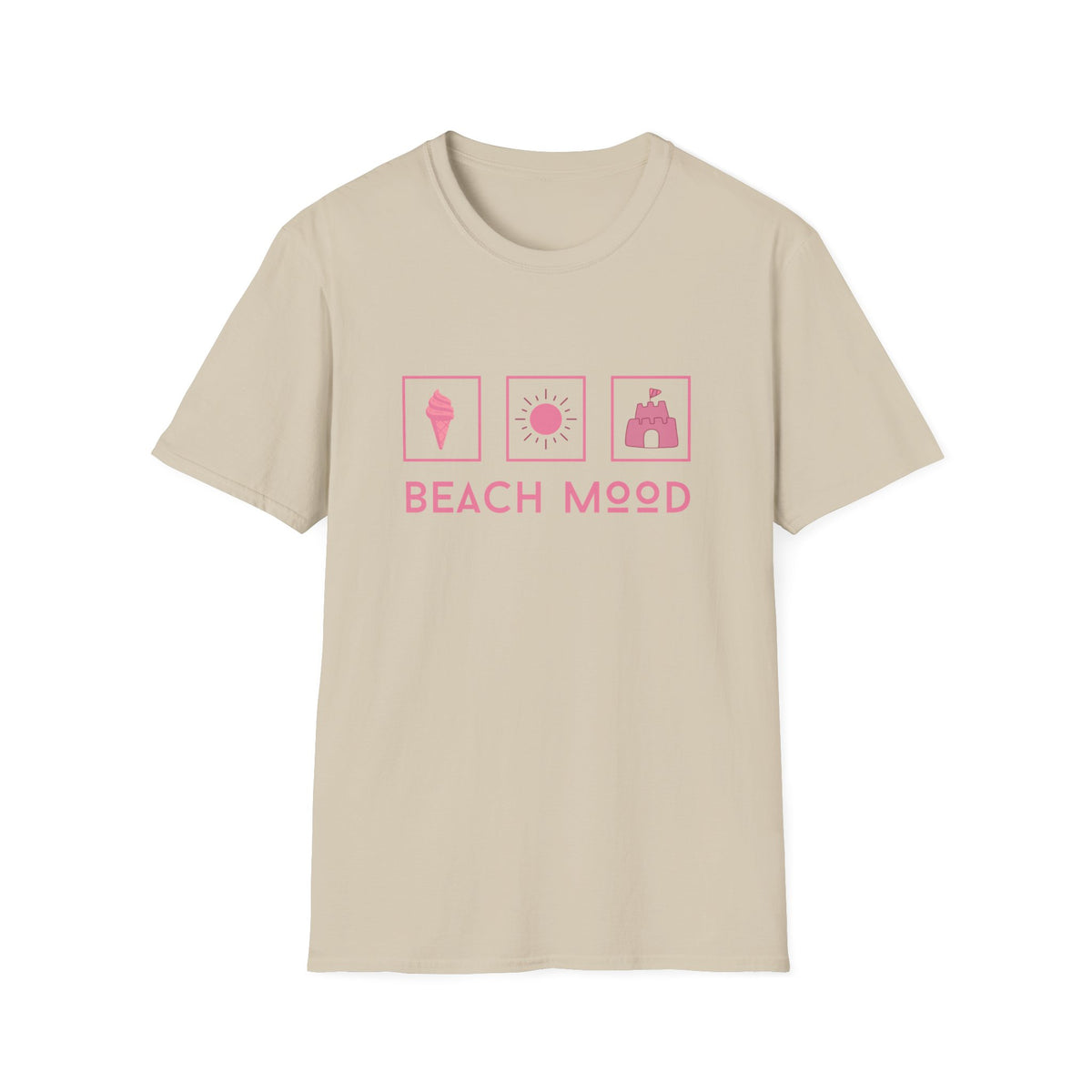 Beach Mood (pink) - Statement graphic - Unisex Softstyle T-Shirt
