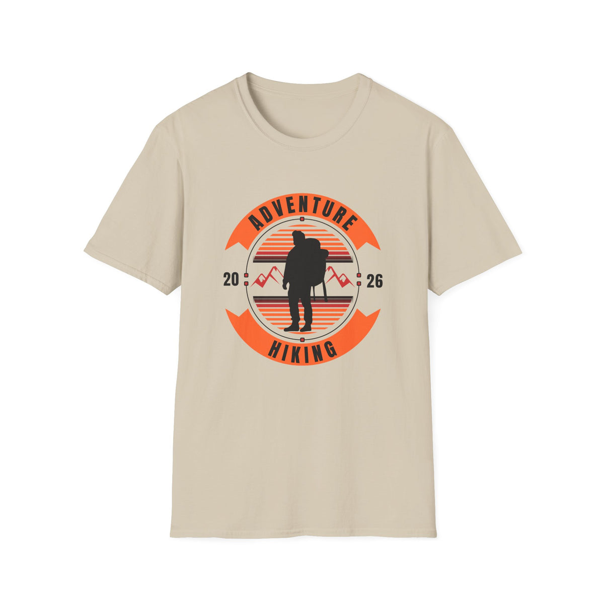 Adventure Hiking - Statement graphic - Unisex Softstyle T-Shirt