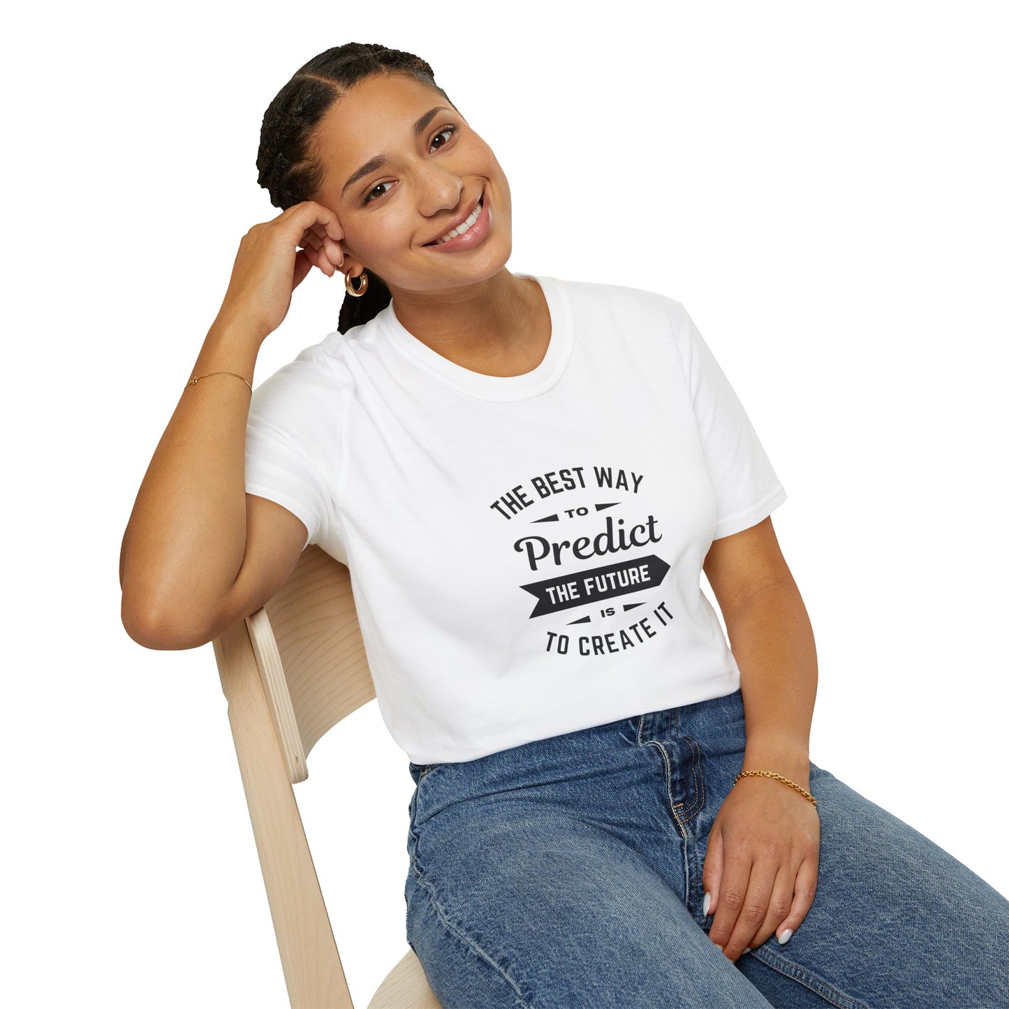 Best way to predict the future is to create it - Unisex Softstyle T-Shirt