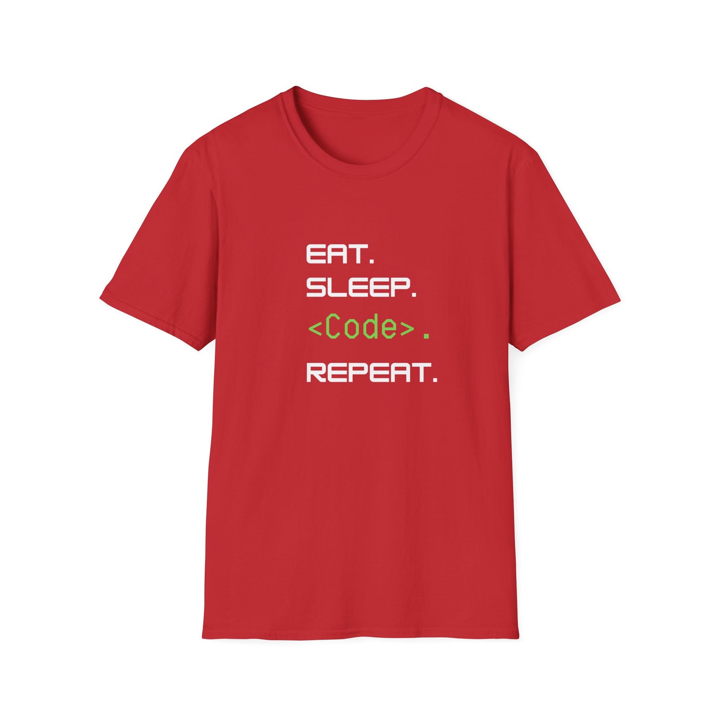 Eat Sleep Code Repeat - Tech - Unisex Softstyle T-Shirt