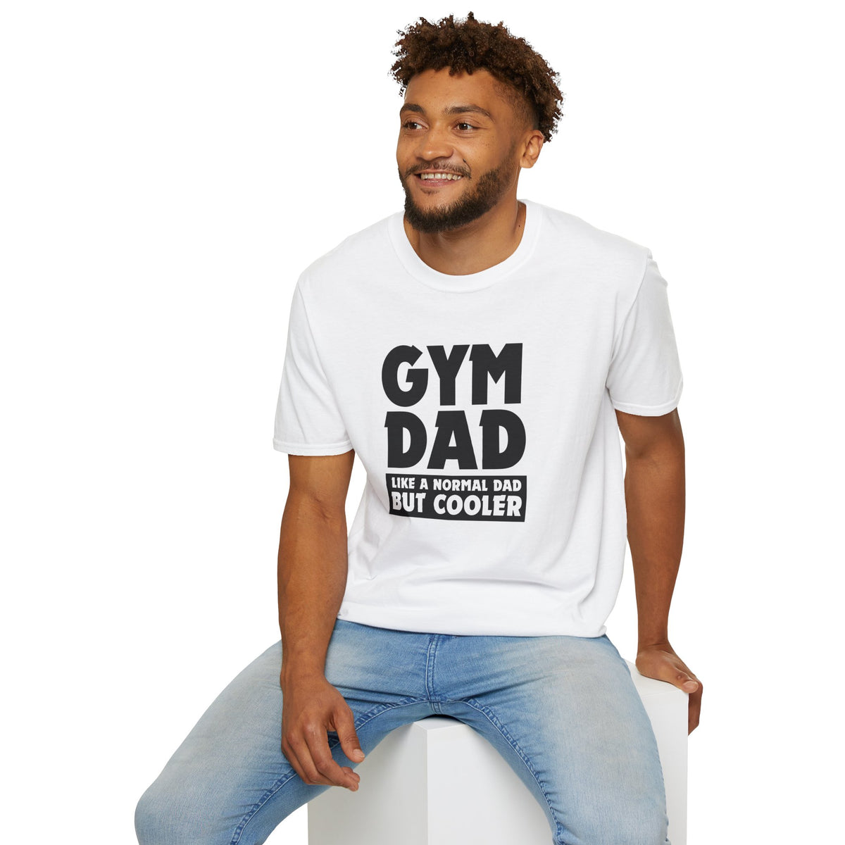 Gym Dad - Like a normal dad only cooler - Unisex Softstyle T-Shirt