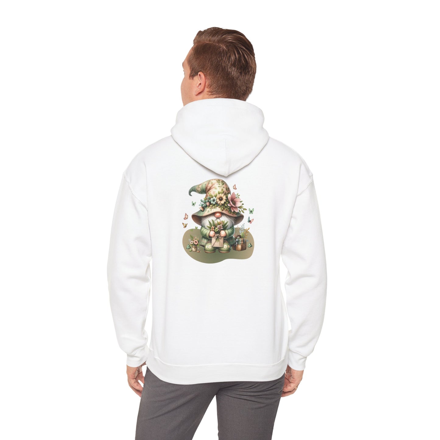 Forest Gnome (printed on back) - Unisex Heavy Blend™ Hooded Sweatshirt