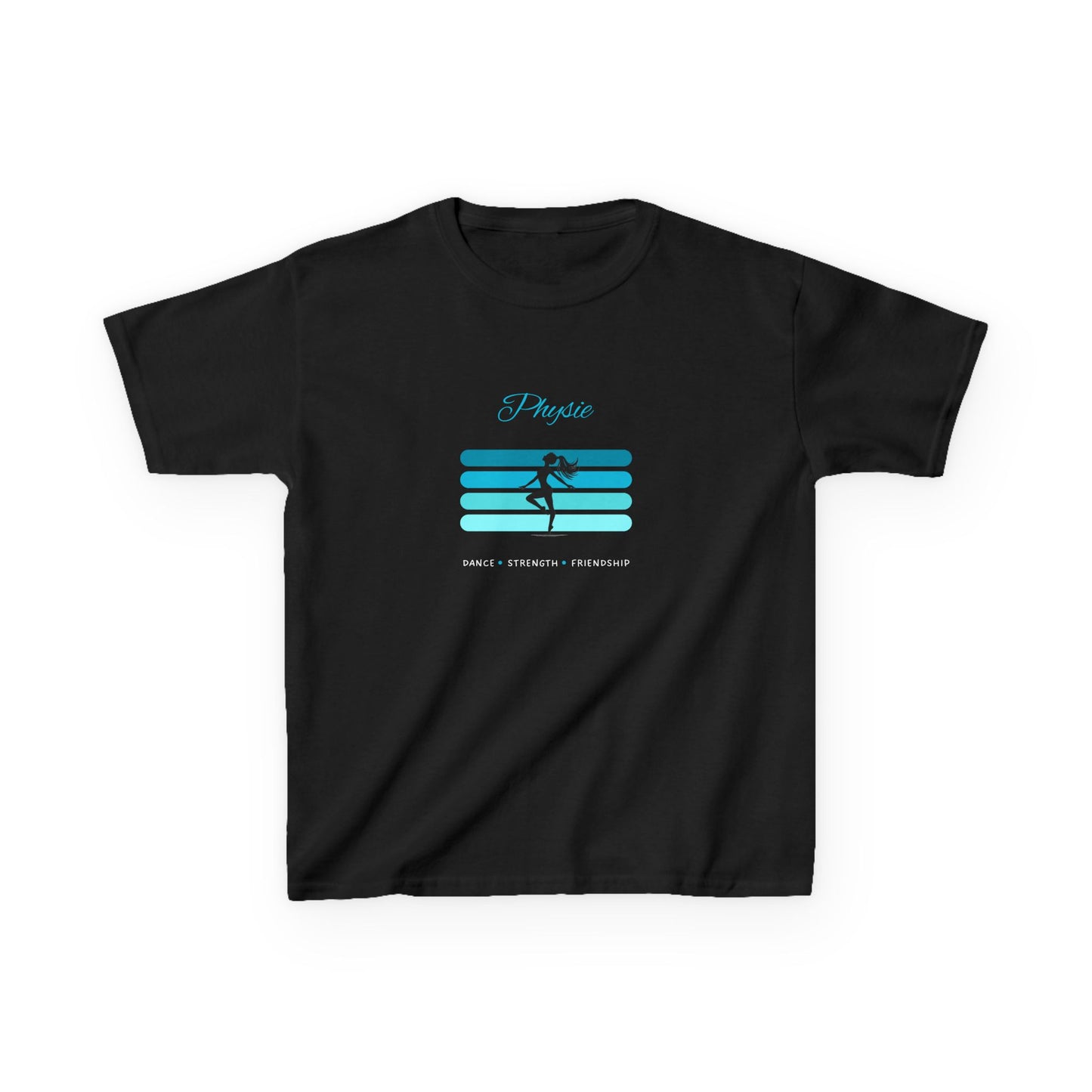 Physie. Dance. Strength. Friendship (teal) - Youth / Kids Heavy Cotton™ Tee