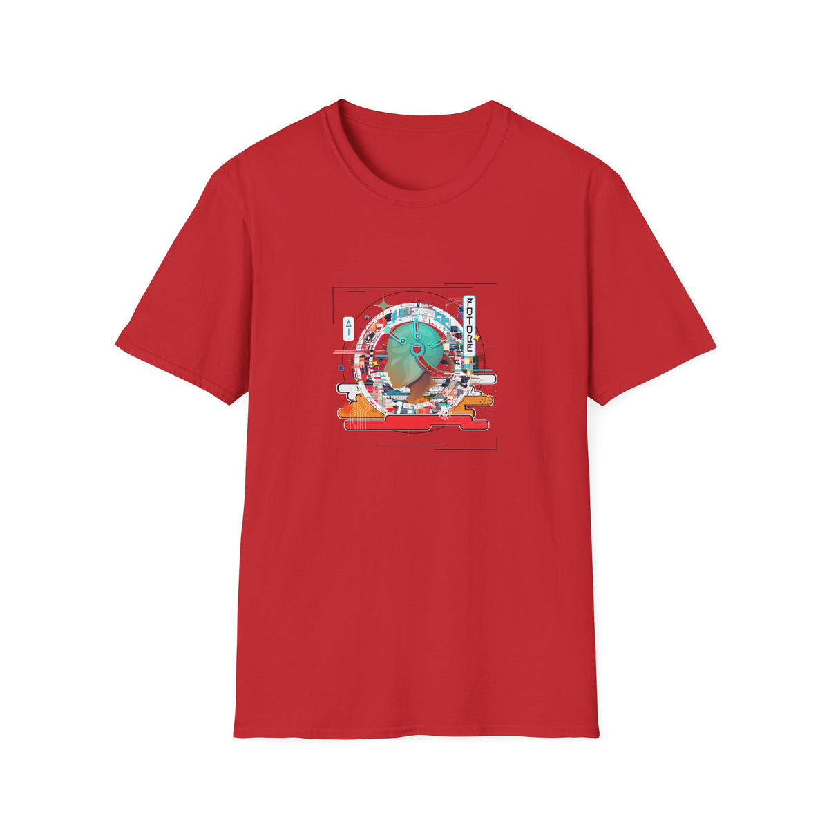 Retro Tech Future - Unisex Softstyle T-Shirt