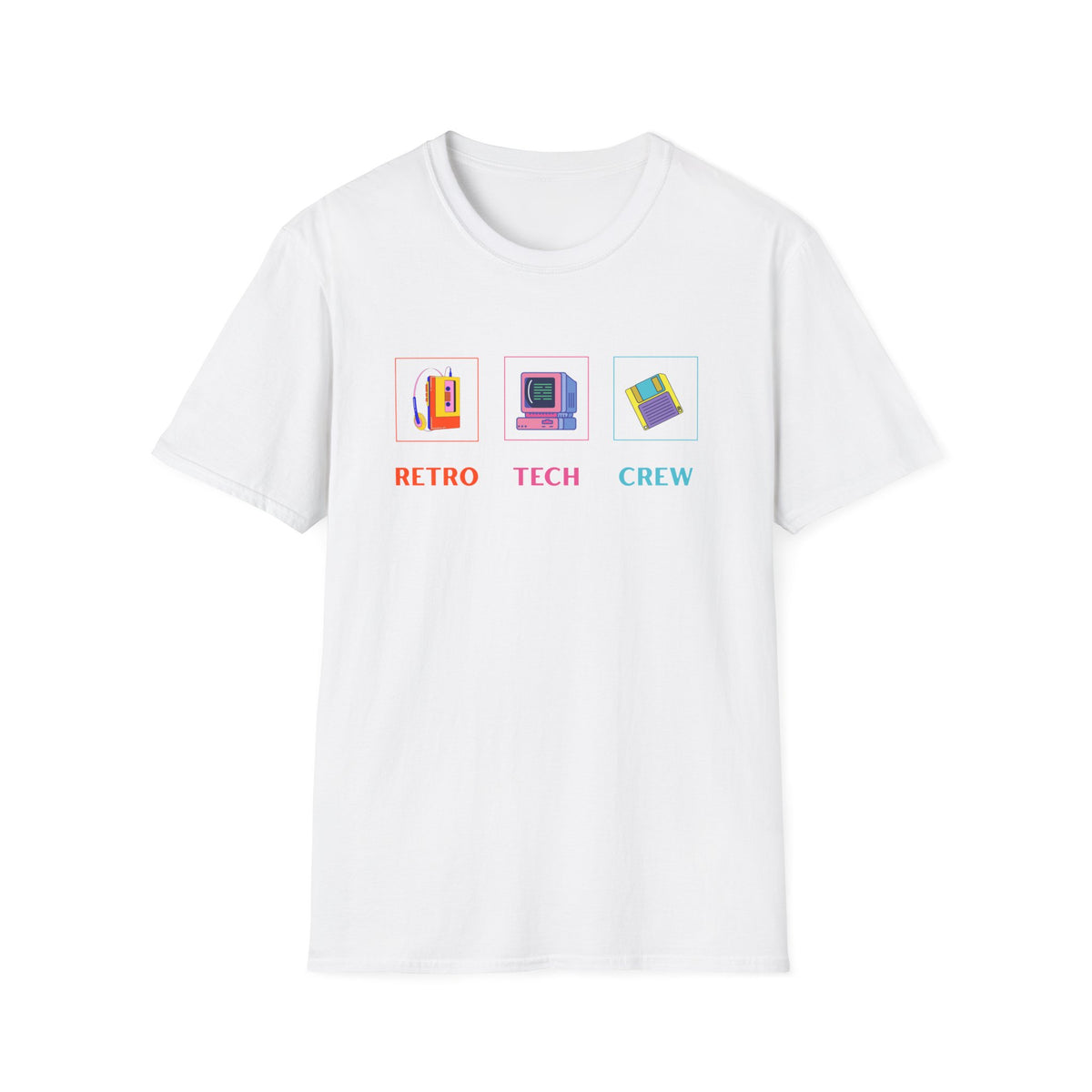 Retro Tech Crew - Unisex Softstyle T-Shirt