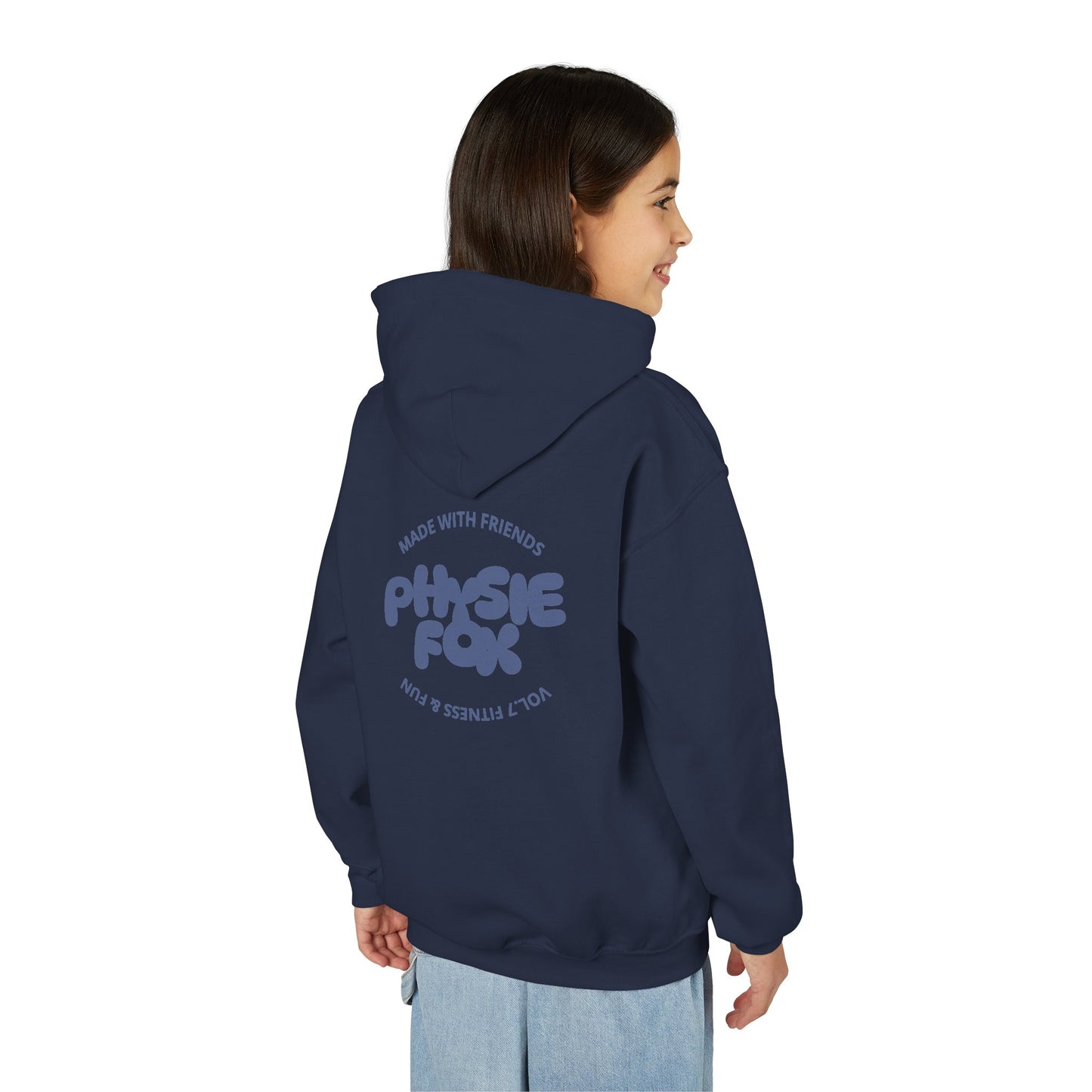 Physie fox (printed on back) - Youth Heavy Blend Hoodie