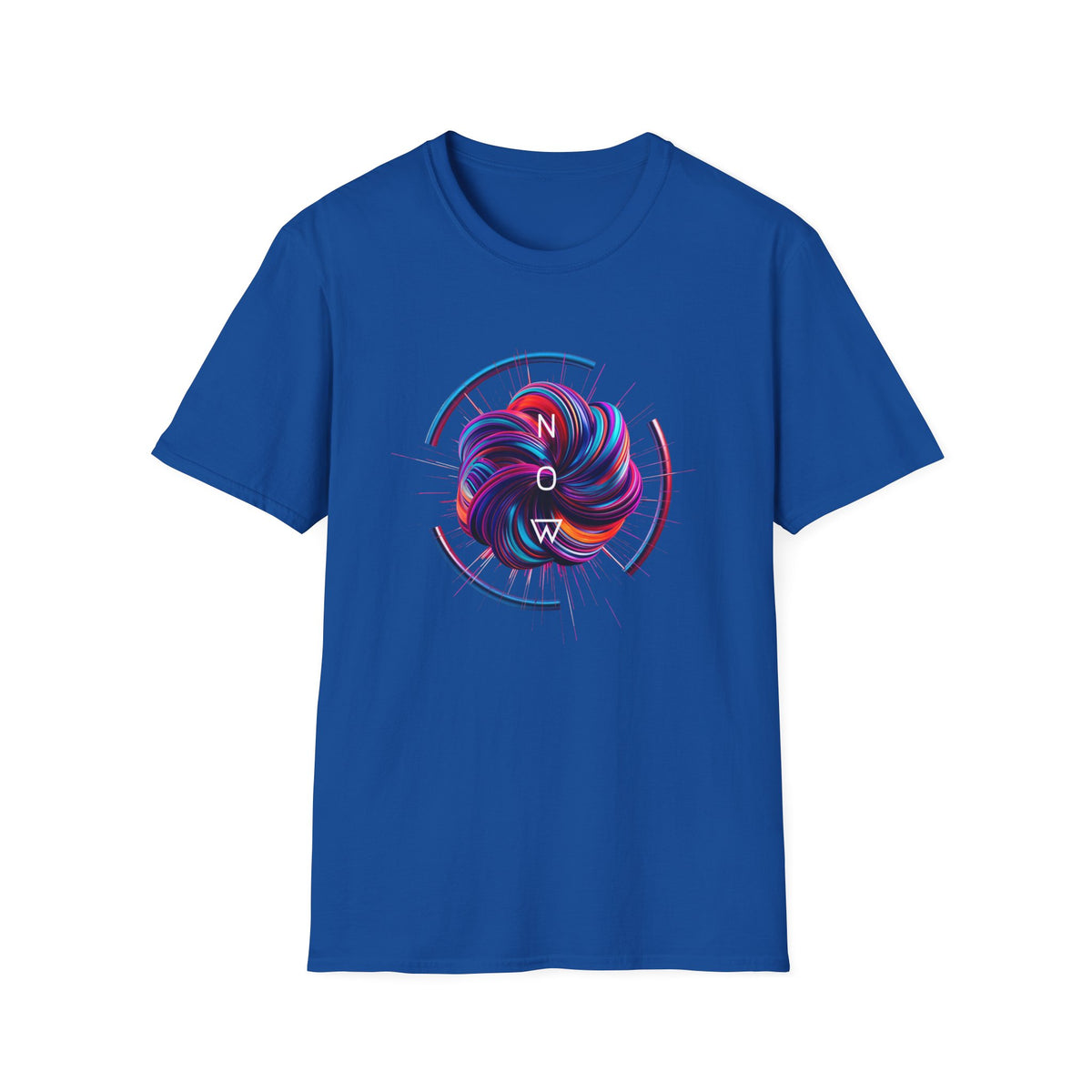 Now (swirl) - Unisex Softstyle T-Shirt