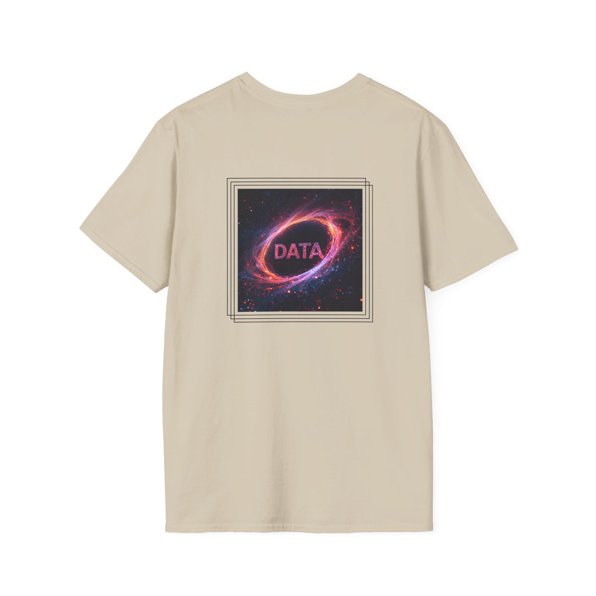 Data flare (printed on back) - Unisex Softstyle T-Shirt