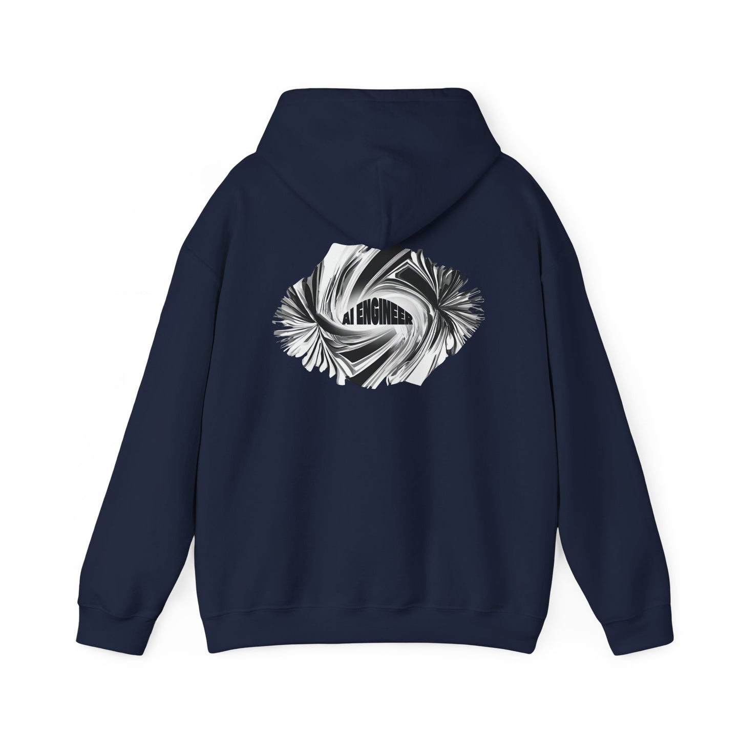 AI Engineer (printed on back) - Modern Vibes - Unisex Heavy Blend™ Hooded Sweatshirt