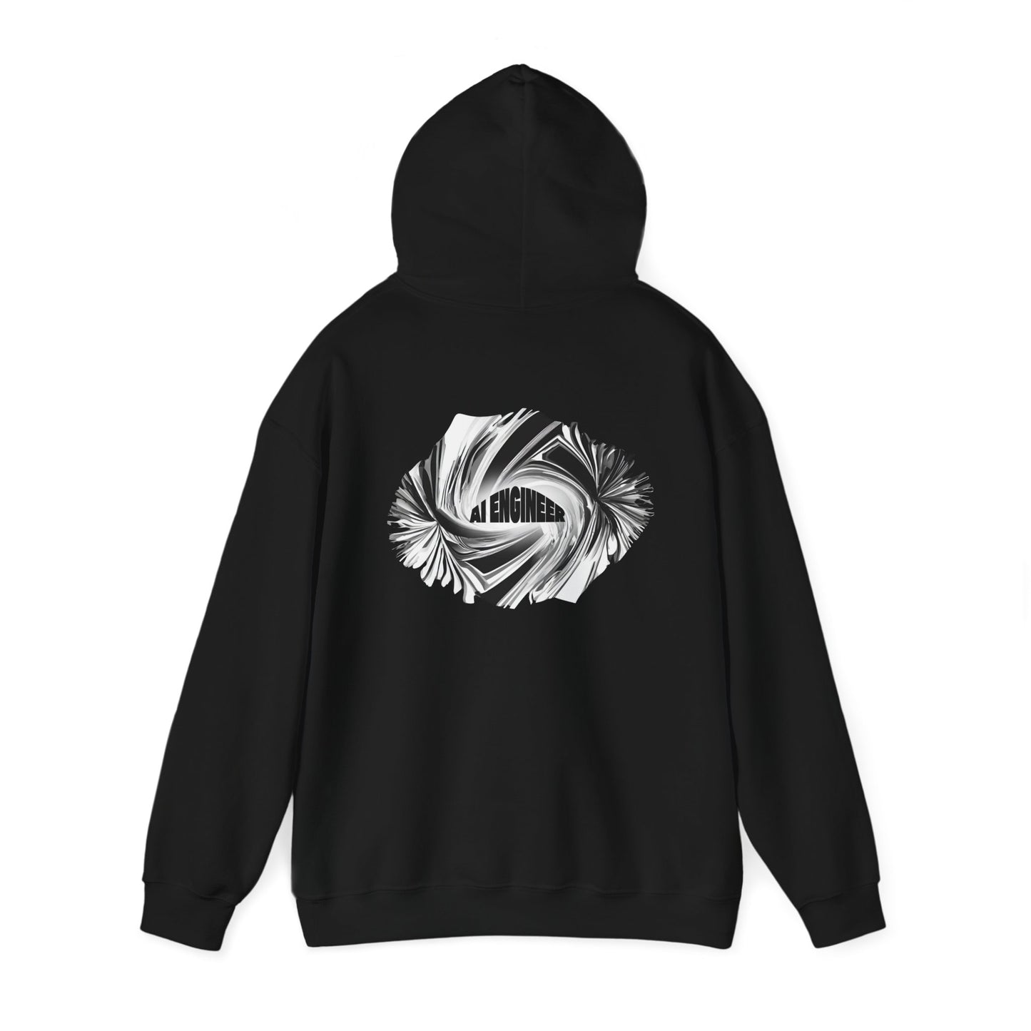 AI Engineer (printed on back) - Modern Vibes - Unisex Heavy Blend™ Hooded Sweatshirt