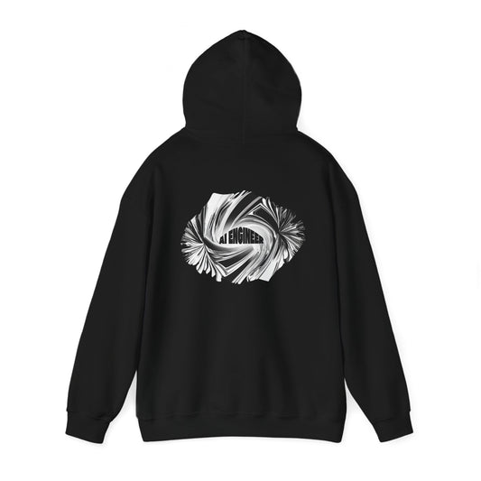 AI Engineer (printed on back) - Modern Vibes - Unisex Heavy Blend™ Hooded Sweatshirt