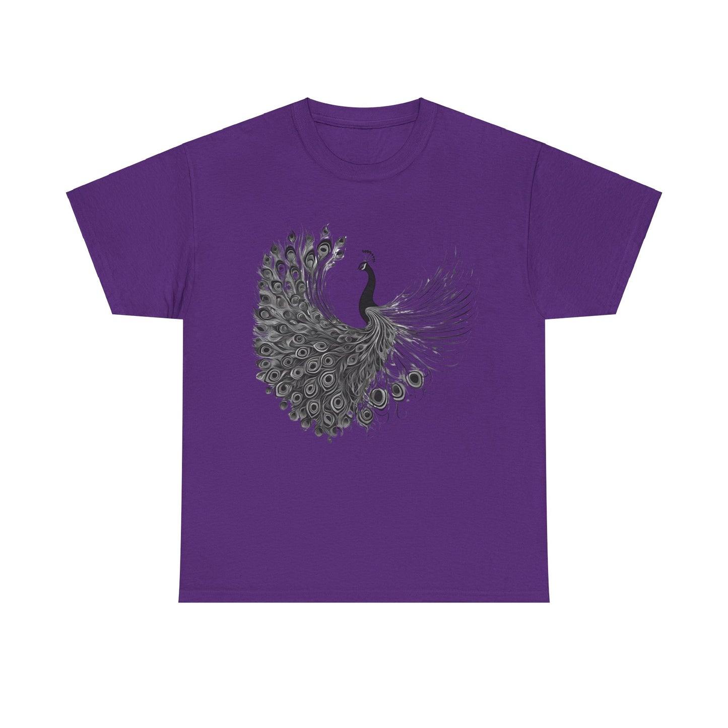 Peacock - Statement Graphic - Unisex Heavy Cotton Tee