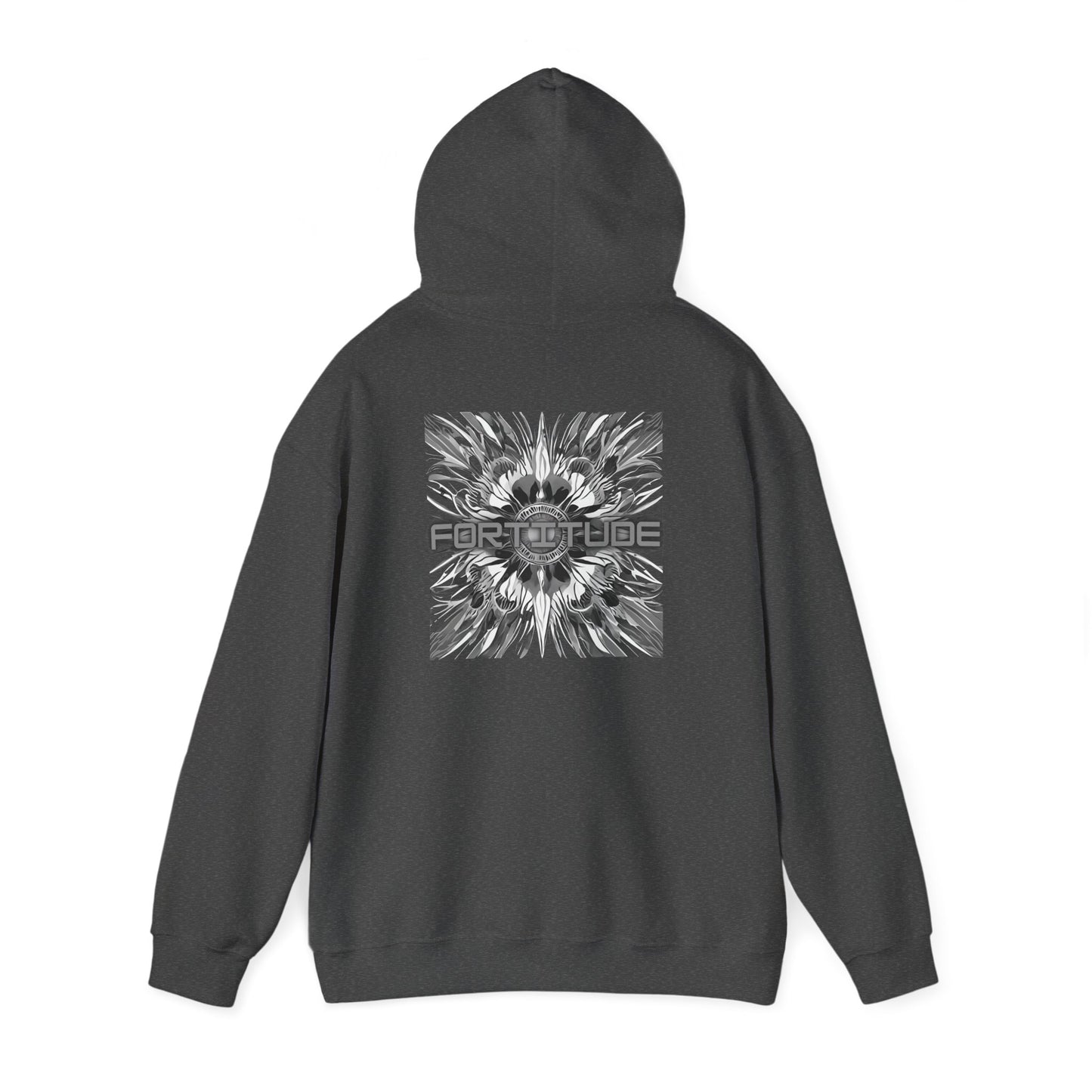 Fortitude (printed on back) - Statement Graphic - Unisex Heavy Blend™ Hooded Sweatshirt