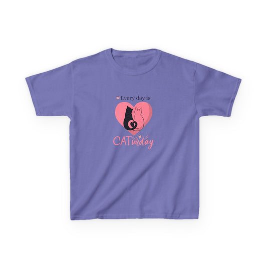 Every day is CATurday - Youth / Kids Heavy Cotton™ Tee
