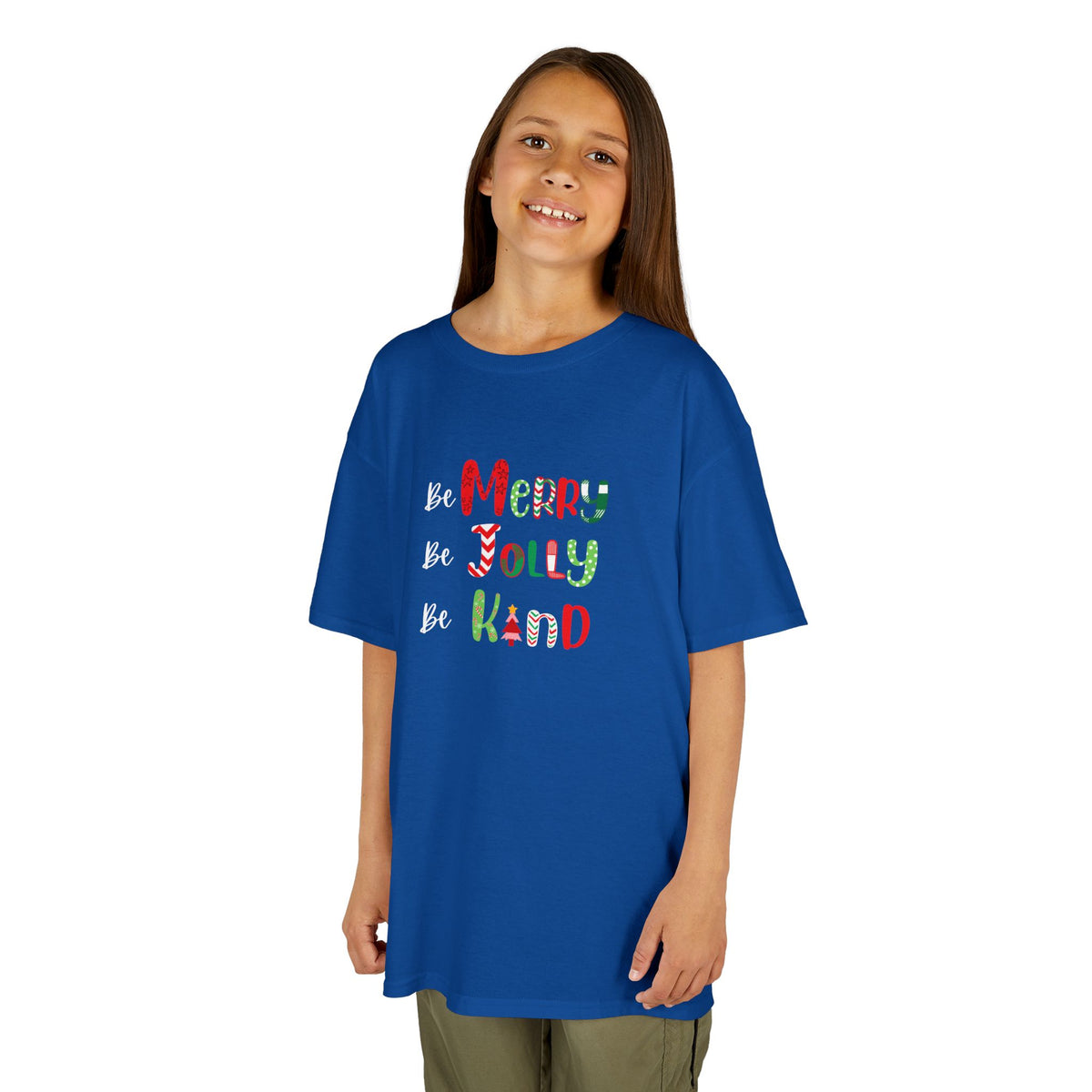 Be Merry, Be Jolly, Be Kind - Youth / Kids Heavy Cotton™ Tee