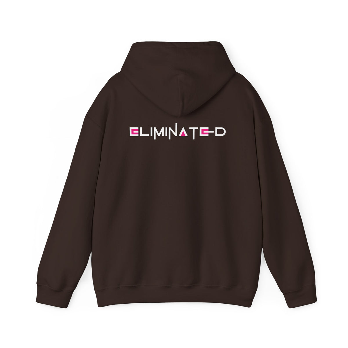 Eliminated (Squid Games) (printed on back) - Modern Vibes - Unisex Heavy Blend™ Hooded Sweatshirt