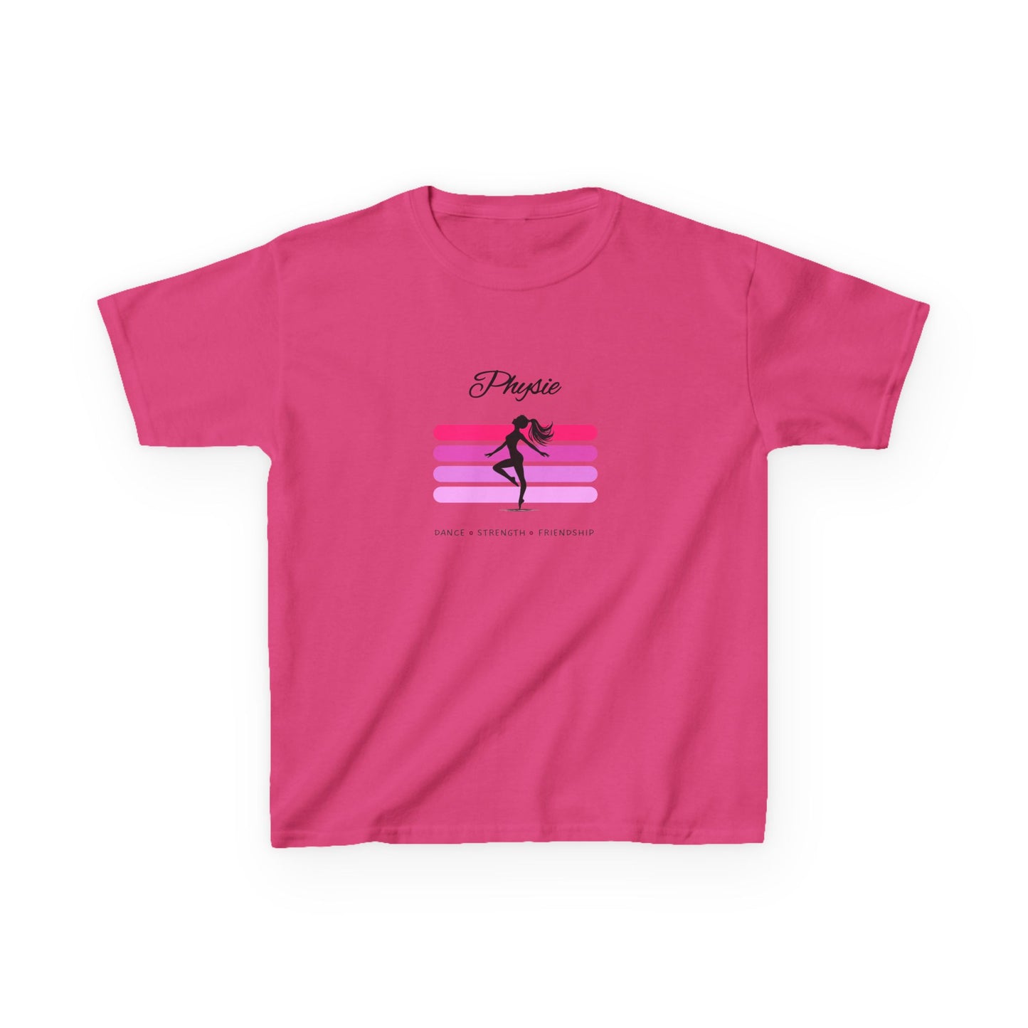 Physie. Dance. Strength. Friendship (pink) - Youth / Kids Heavy Cotton™ Tee